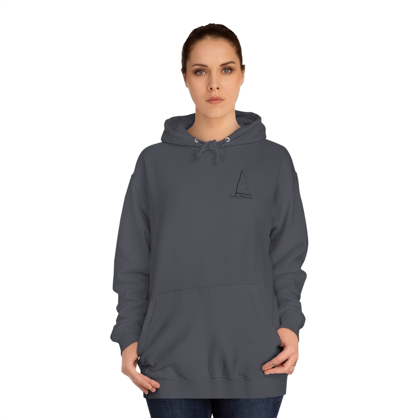Manitowish Waters Sailboat Patch - Unisex Hoodie Medium Weight
