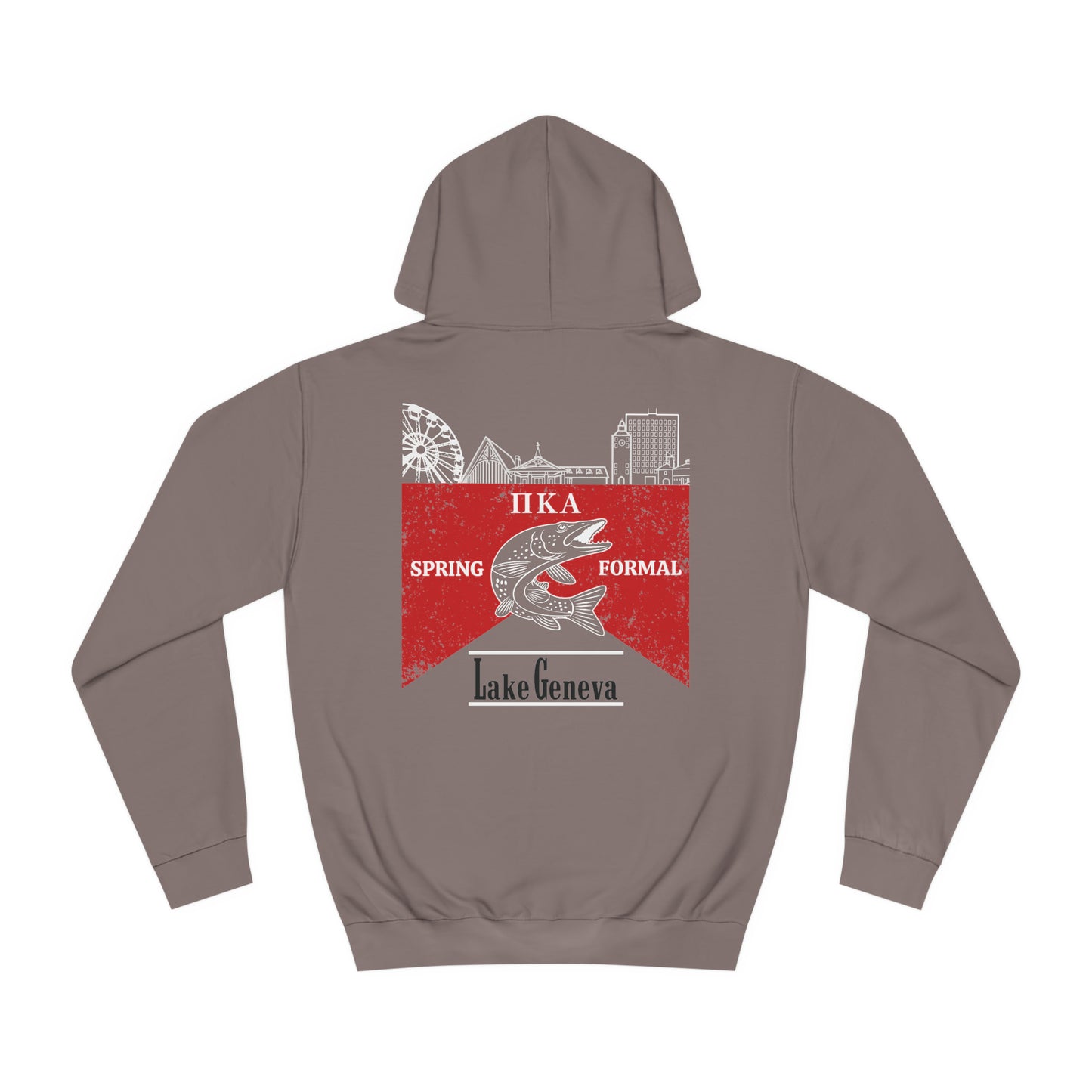 Pike Final Mockup Budweiser Red Unisex Hoodie Medium Weight
