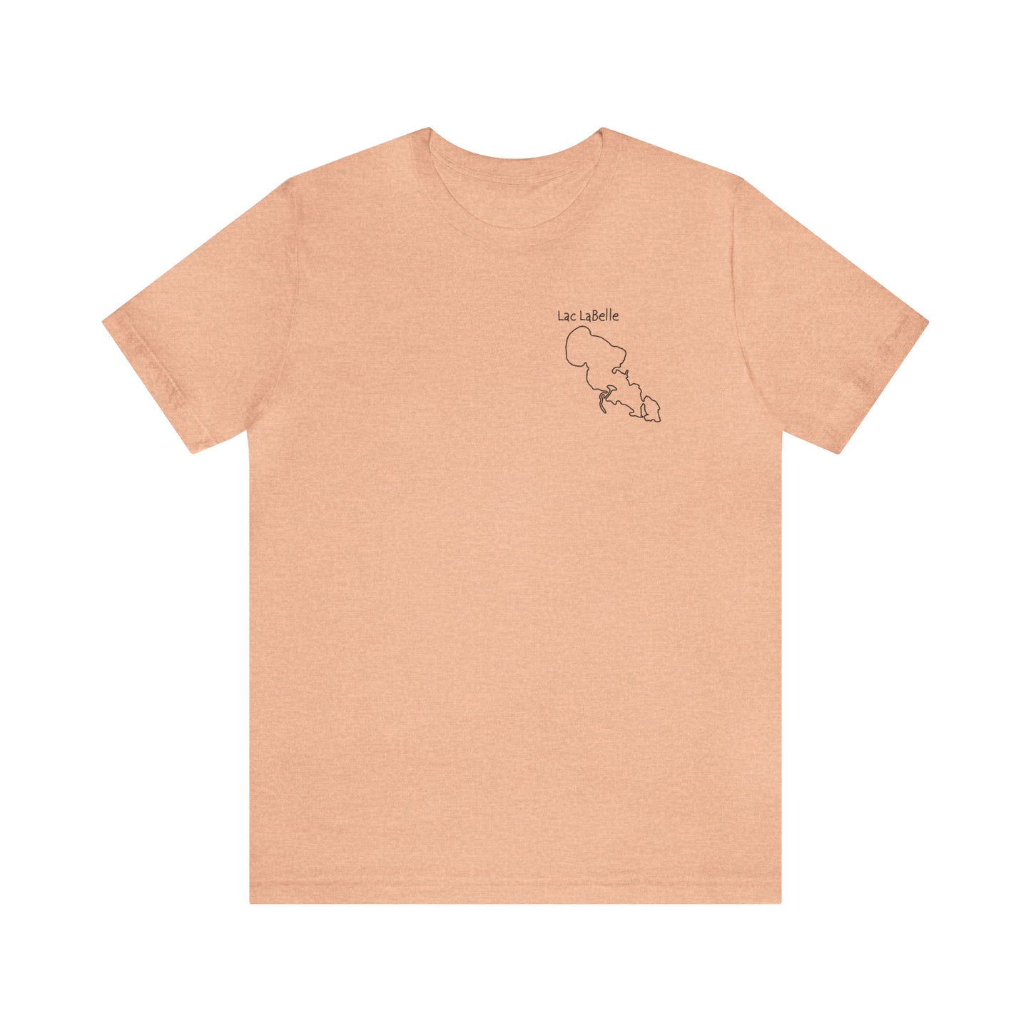Lac LaBelle, Wakeboard Float Plane - Unisex Lightweight Short Sleeve Tee