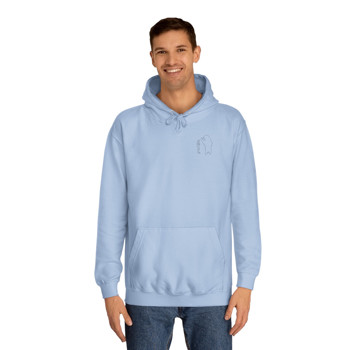 Papa Bear Basic - Jackson Hole Wyoming - Medium Weight Hoodie