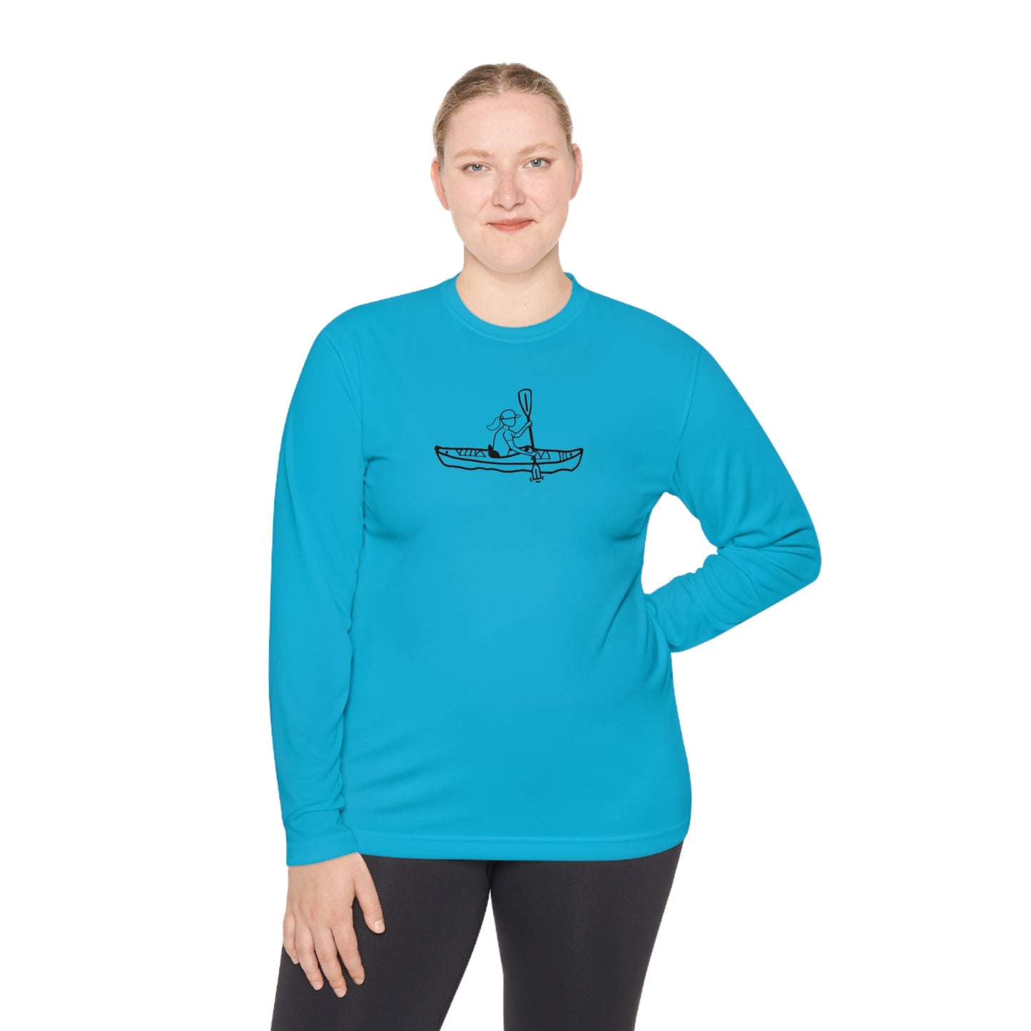 Lightweight Long Sleeve Tee (Kayak Girl Design)