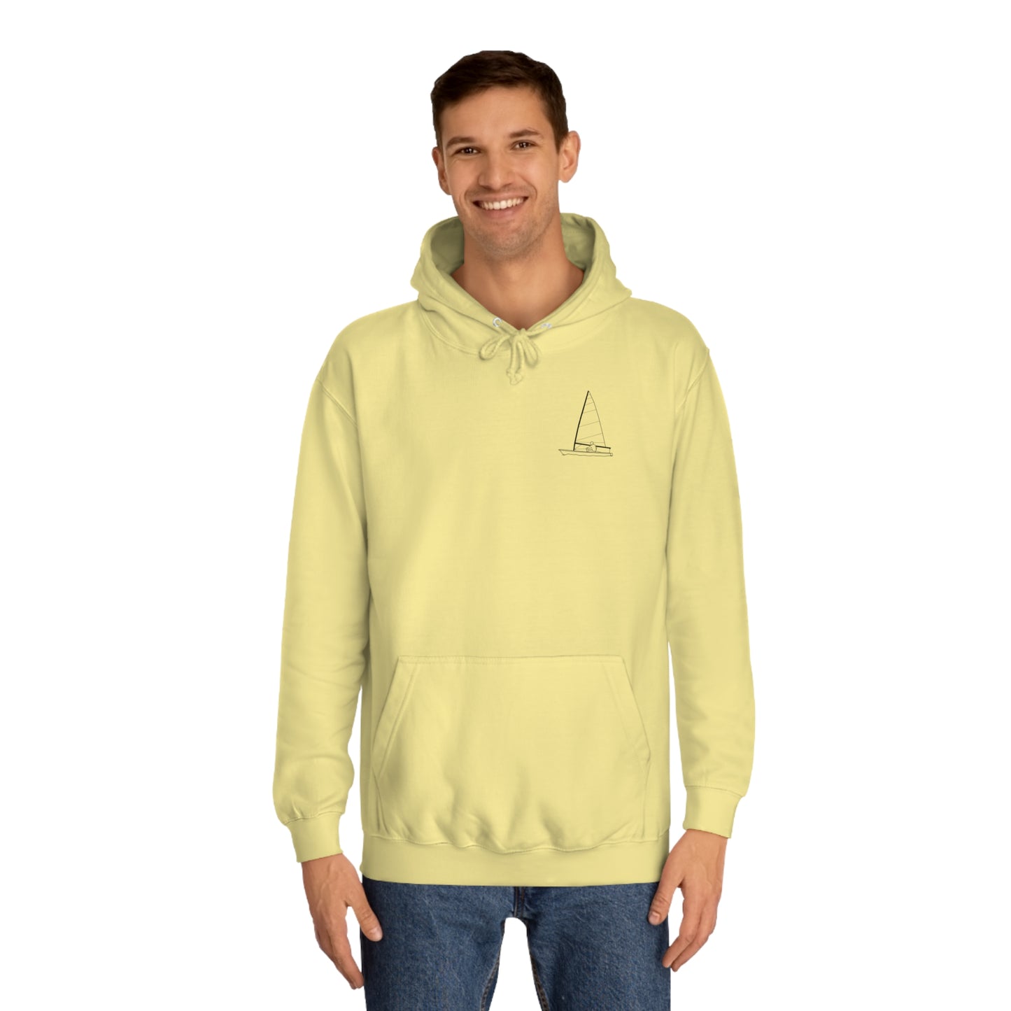 Manitowish Waters Sailboat Patch - Unisex Hoodie Medium Weight