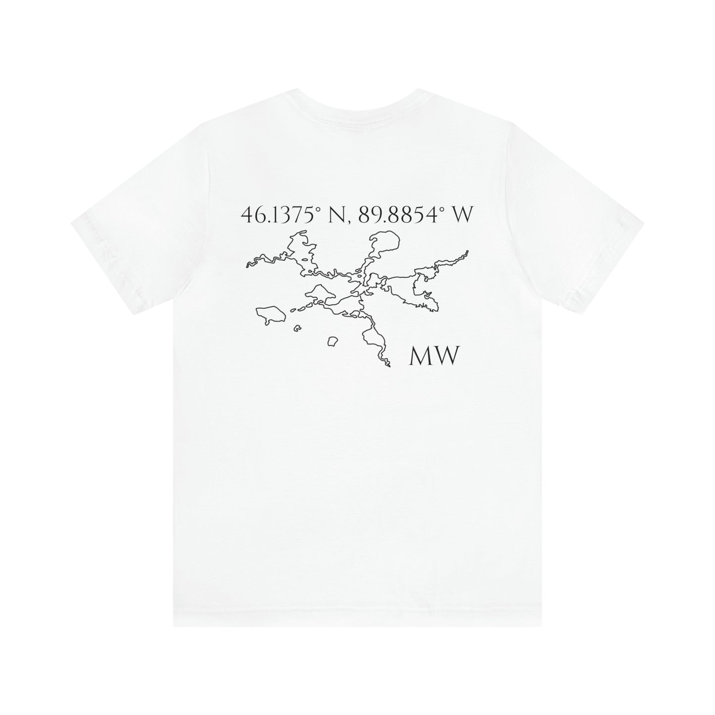 Sailing Patch - Manitowish Waters Unisex Lightweight Short Sleeve Tee