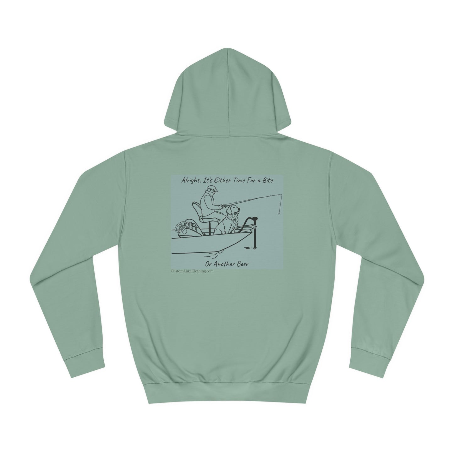 Kayak Dog - Golden Retriever Bite or Beer - Unisex Hoodie Medium Weight