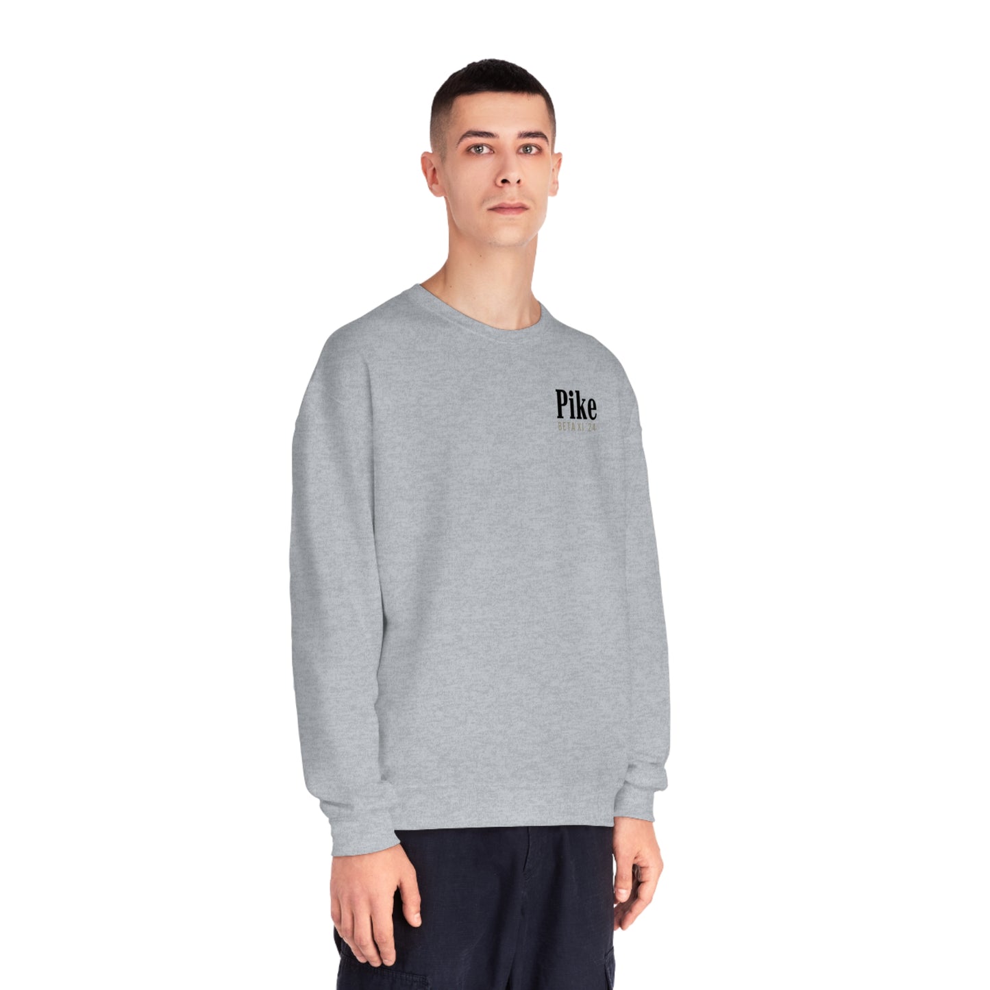 Pike Mockup 1 Crewneck Sweatshirt budwiser red