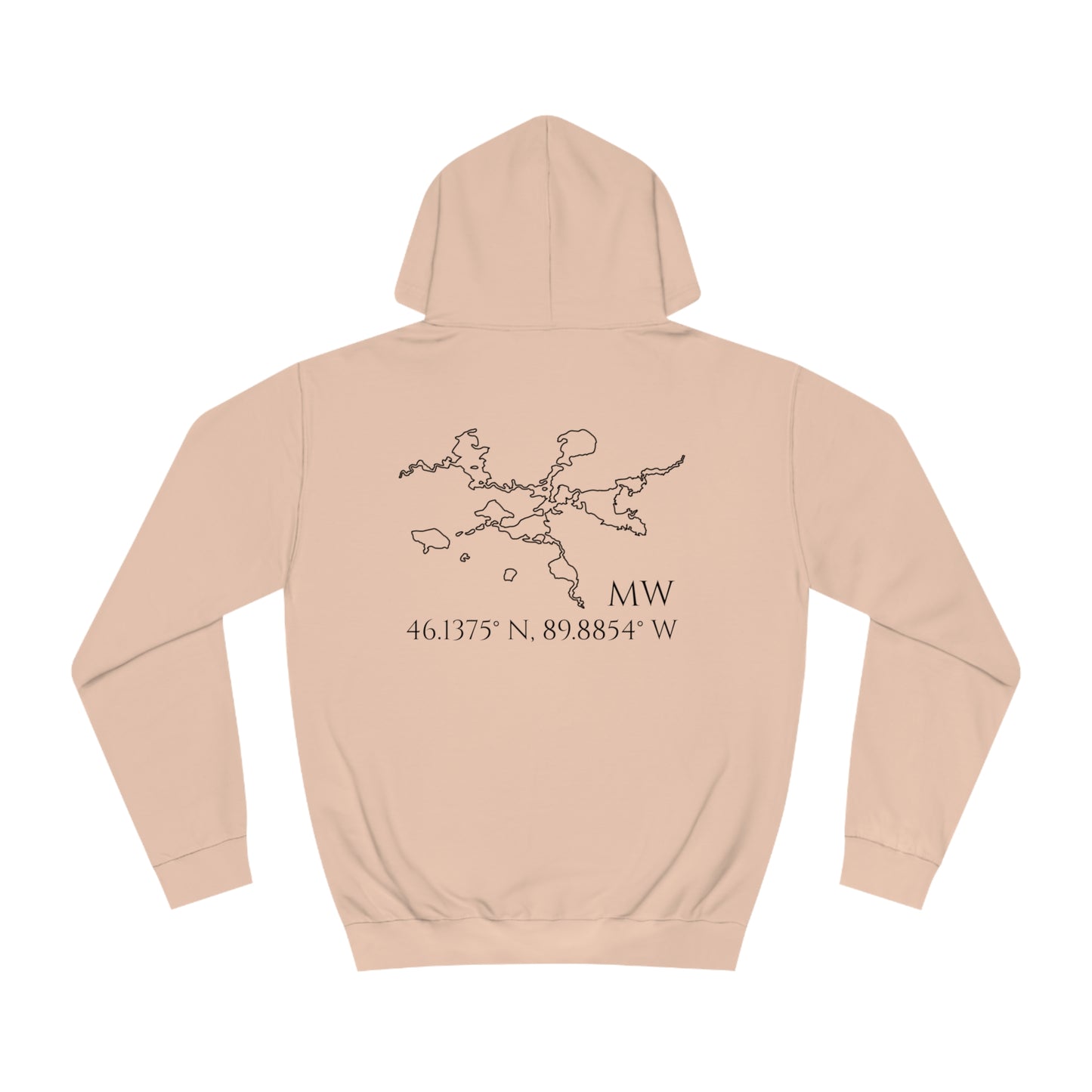Manitowish Waters Sailboat Patch - Unisex Hoodie Medium Weight
