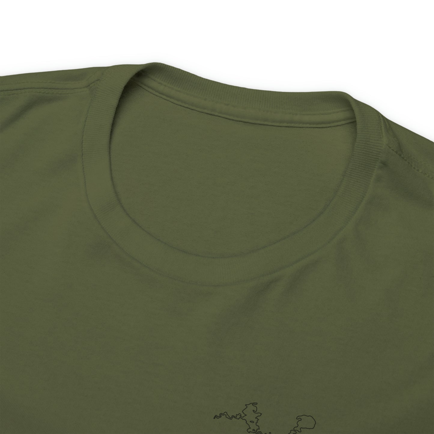 Manitowish Waters Fishing Off Dock - Unisex Heavyweight Short Sleeve Tee