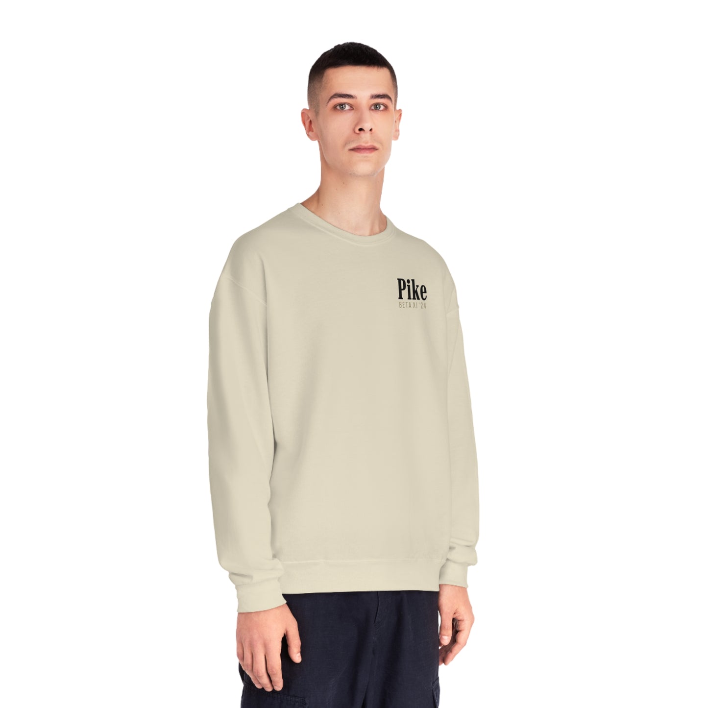 Pike Mockup 1 Crewneck Sweatshirt budwiser red