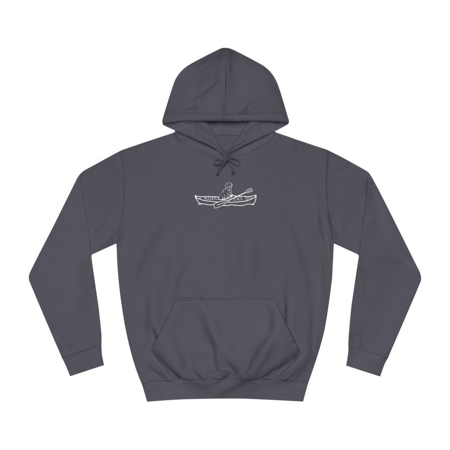 Kayak Dog - Golden Retriever Bite or Beer - Unisex Hoodie Medium Weight