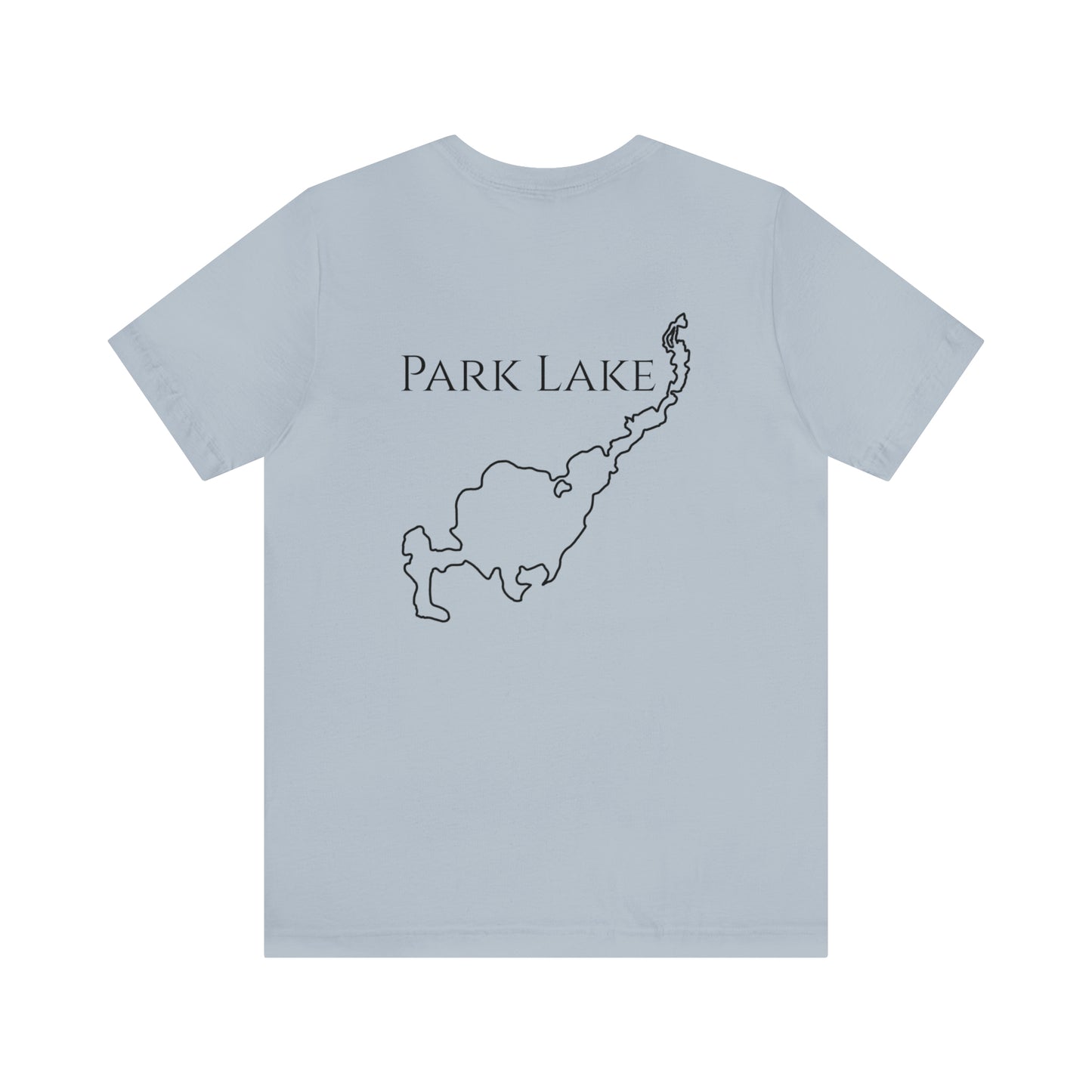 Kayak Man - Park Lake Unisex Lightweight Short Sleeve Tee