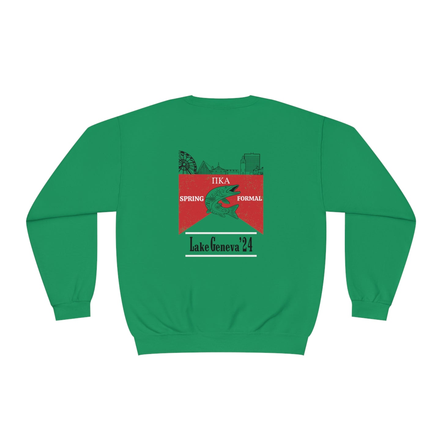 Copy of Pike Mockup 1 Crewneck Sweatshirt budwiser red