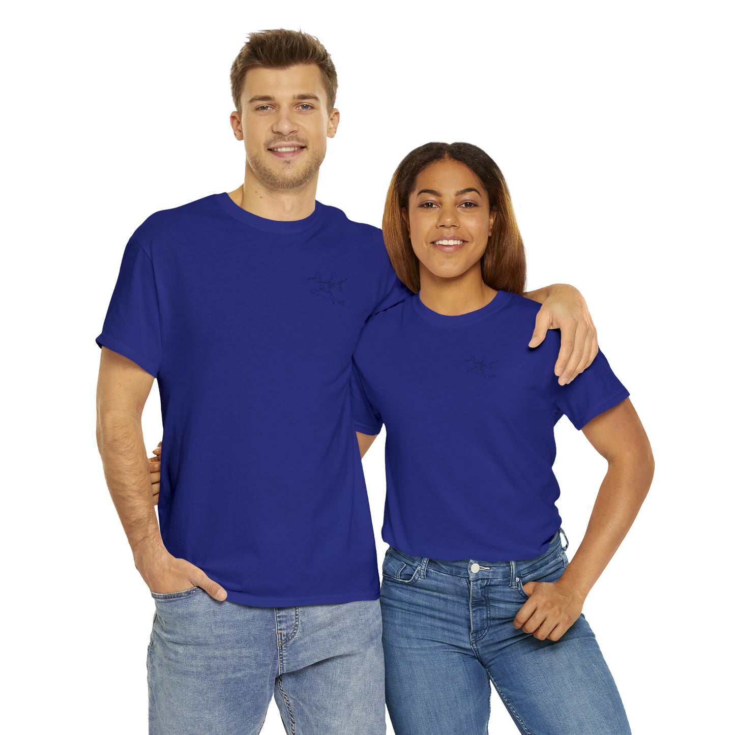 Manitowish Waters Fishing Off Dock - Unisex Heavyweight Short Sleeve Tee