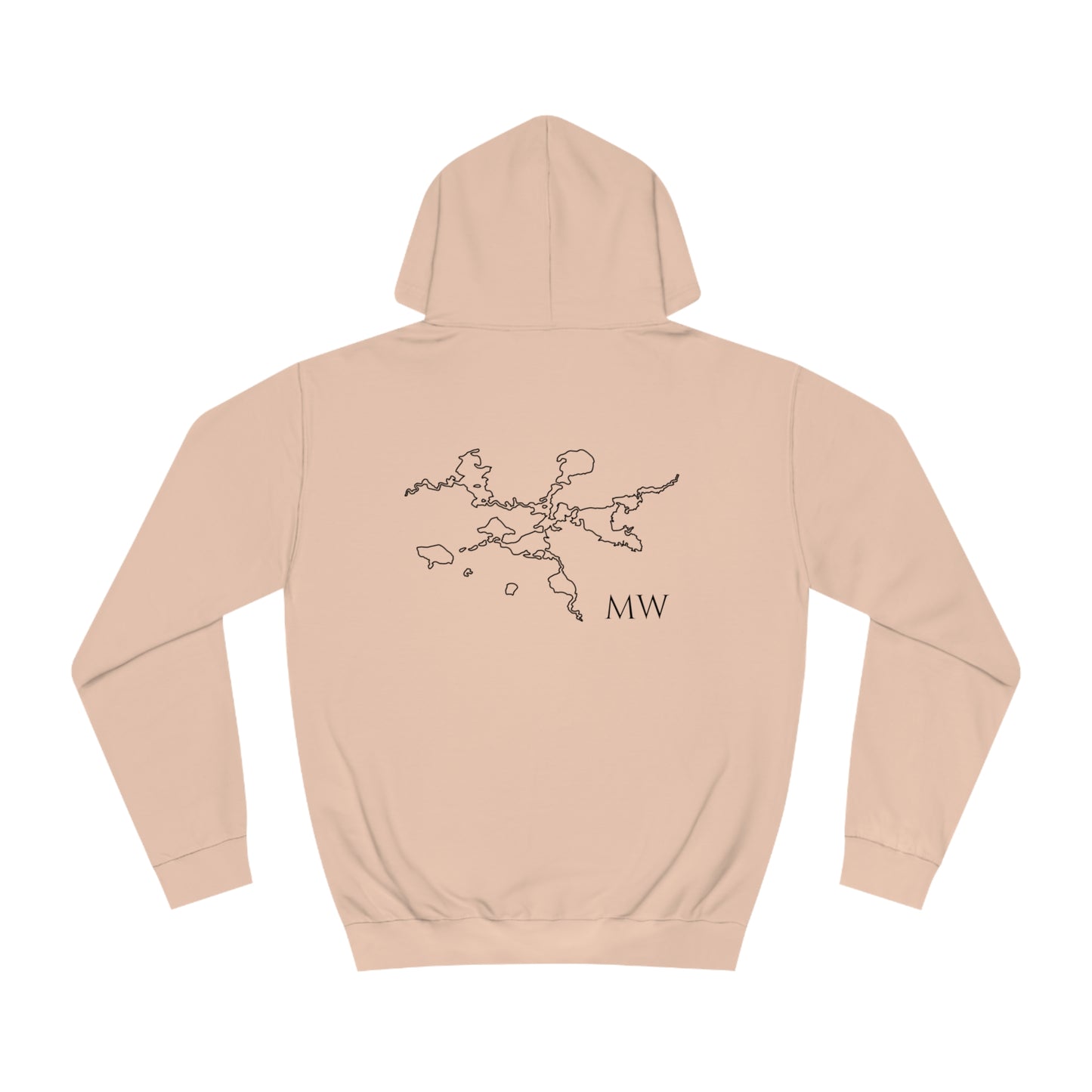 Manitowish Waters Wakeboard Patch - Unisex Hoodie Medium Weight