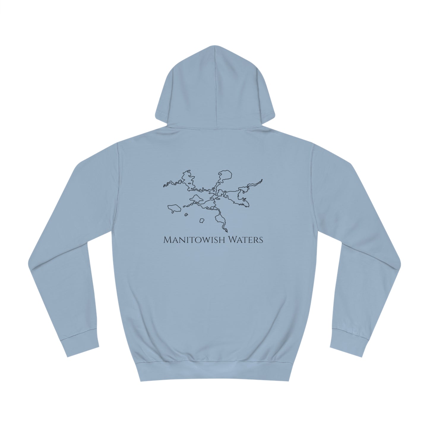 Manitowish Waters Trolling Motor Fishing Patch - Unisex Hoodie Medium Weight