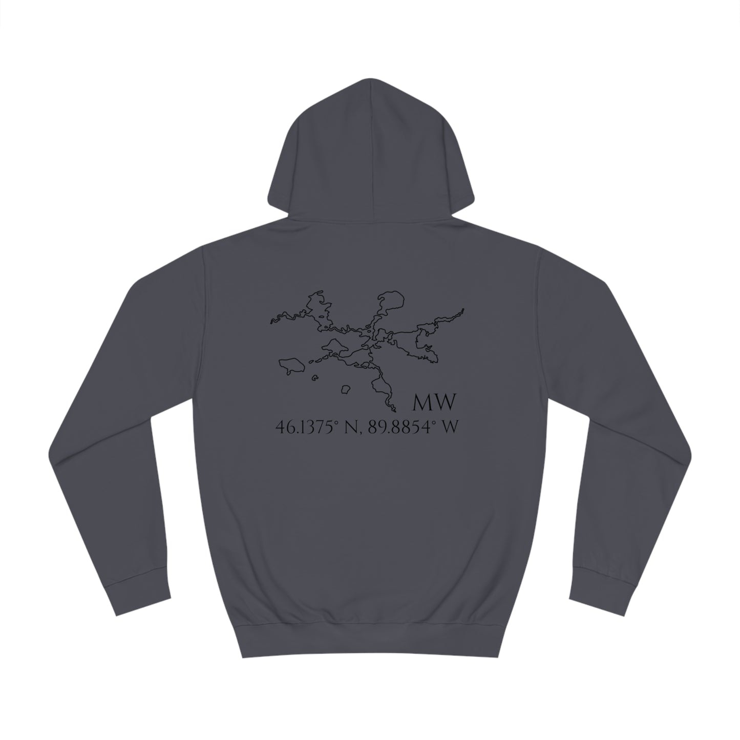 Manitowish Waters Sailboat Patch - Unisex Hoodie Medium Weight