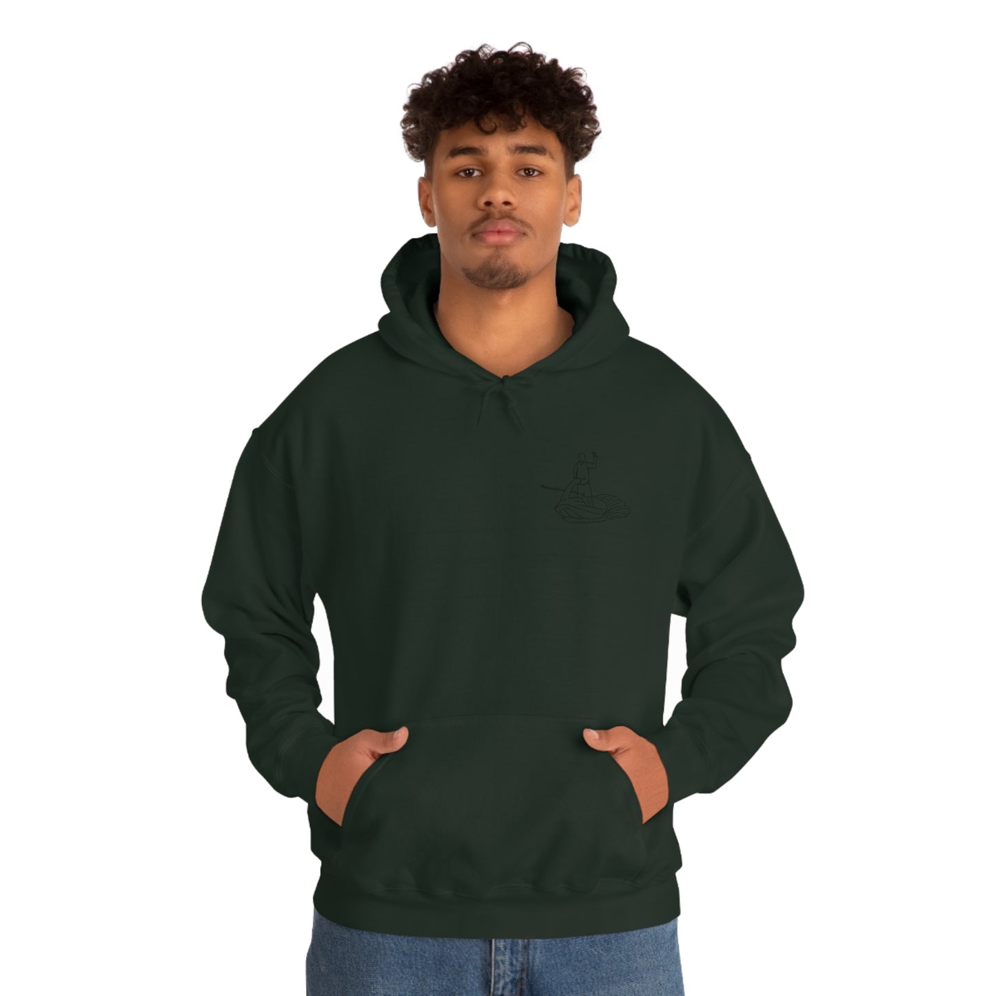 Lac LaBelle, Standup Jetski Peace - Unisex Heavy Blend Hooded Sweatshirt
