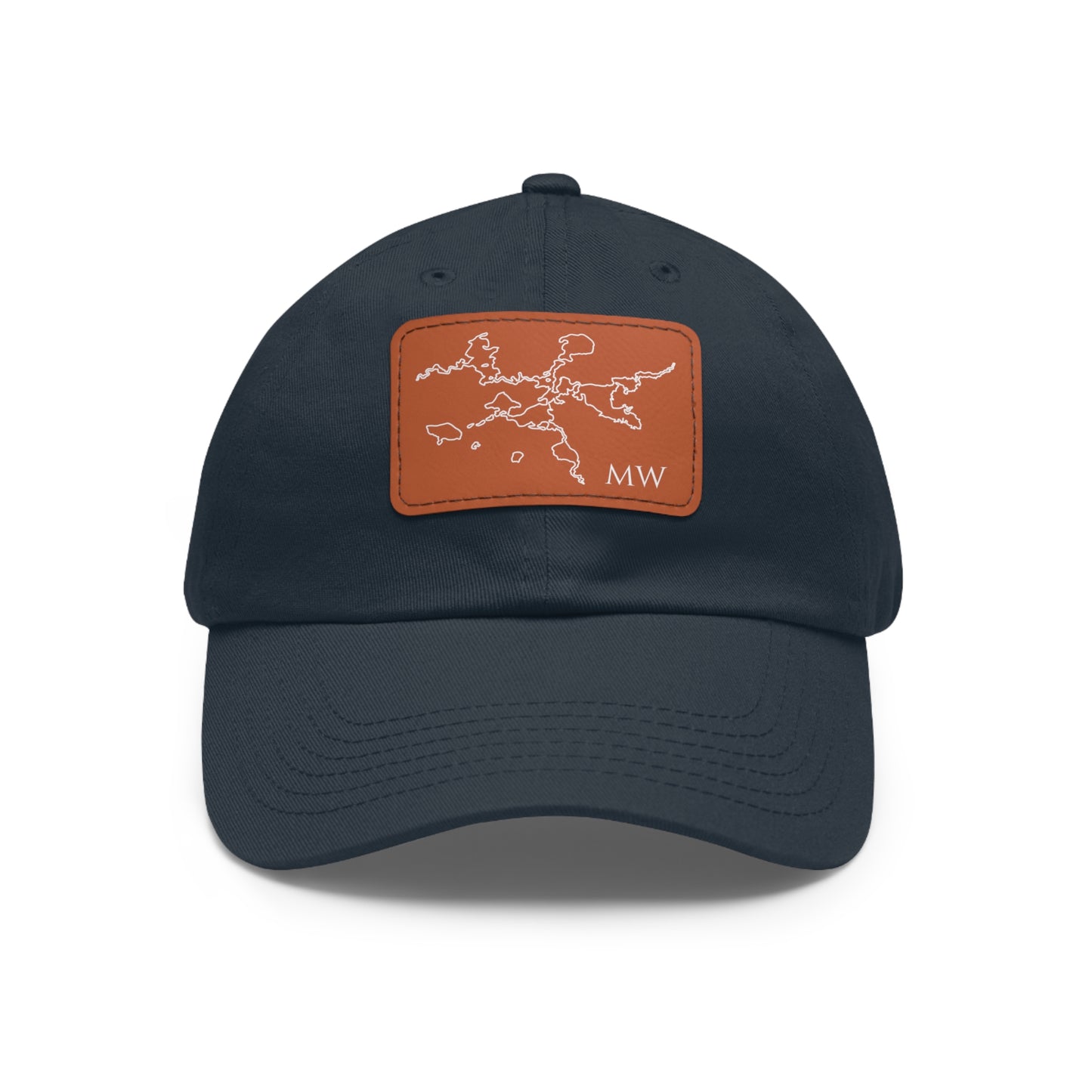Mantowish Waters Embroidered Hat with Leather Patch