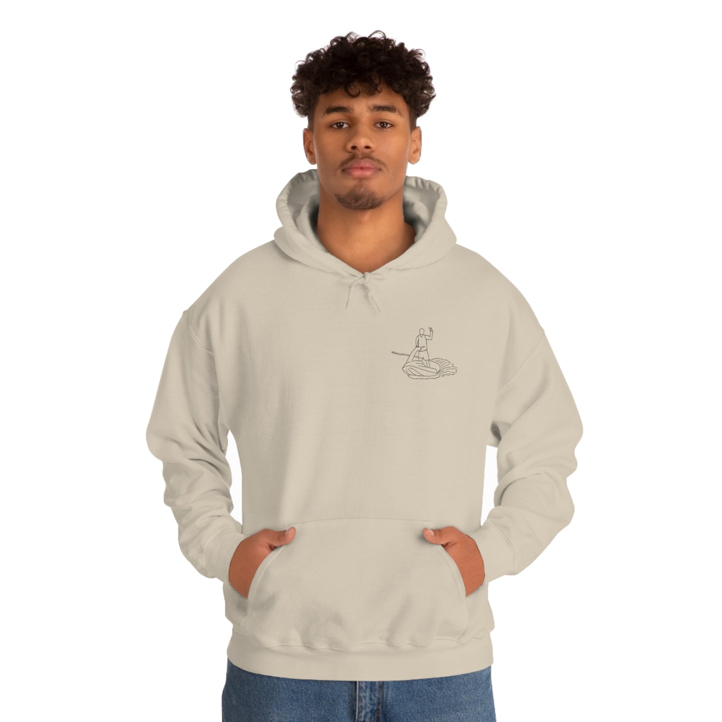 Lac LaBelle, Standup Jetski Peace - Unisex Heavy Blend Hooded Sweatshirt