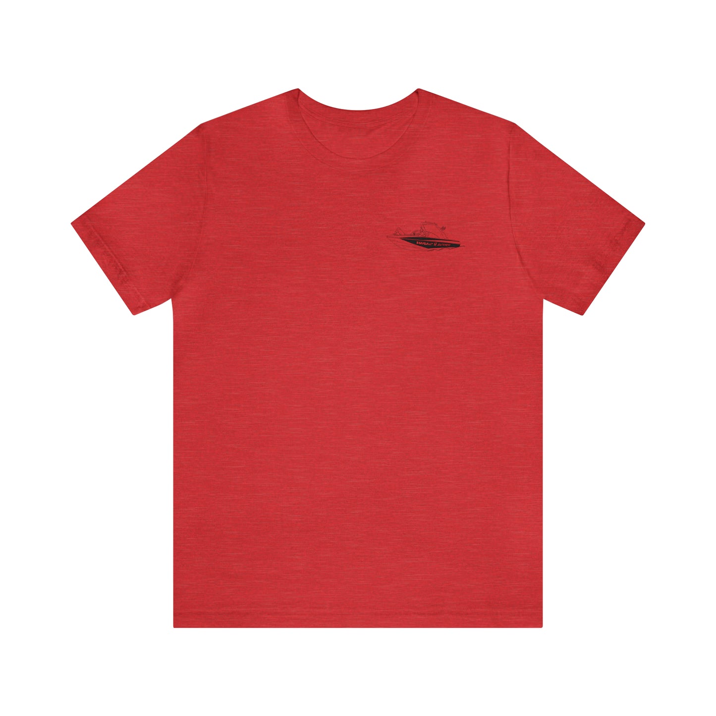 Okauchee Lake, Malibu Wakesetter - Unisex Lightweight Short Sleeve Tee