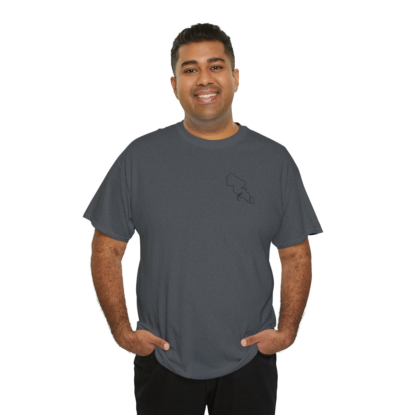Trolling Motor Fishing - Lac LaBelle Unisex Heavy Tee Shirt