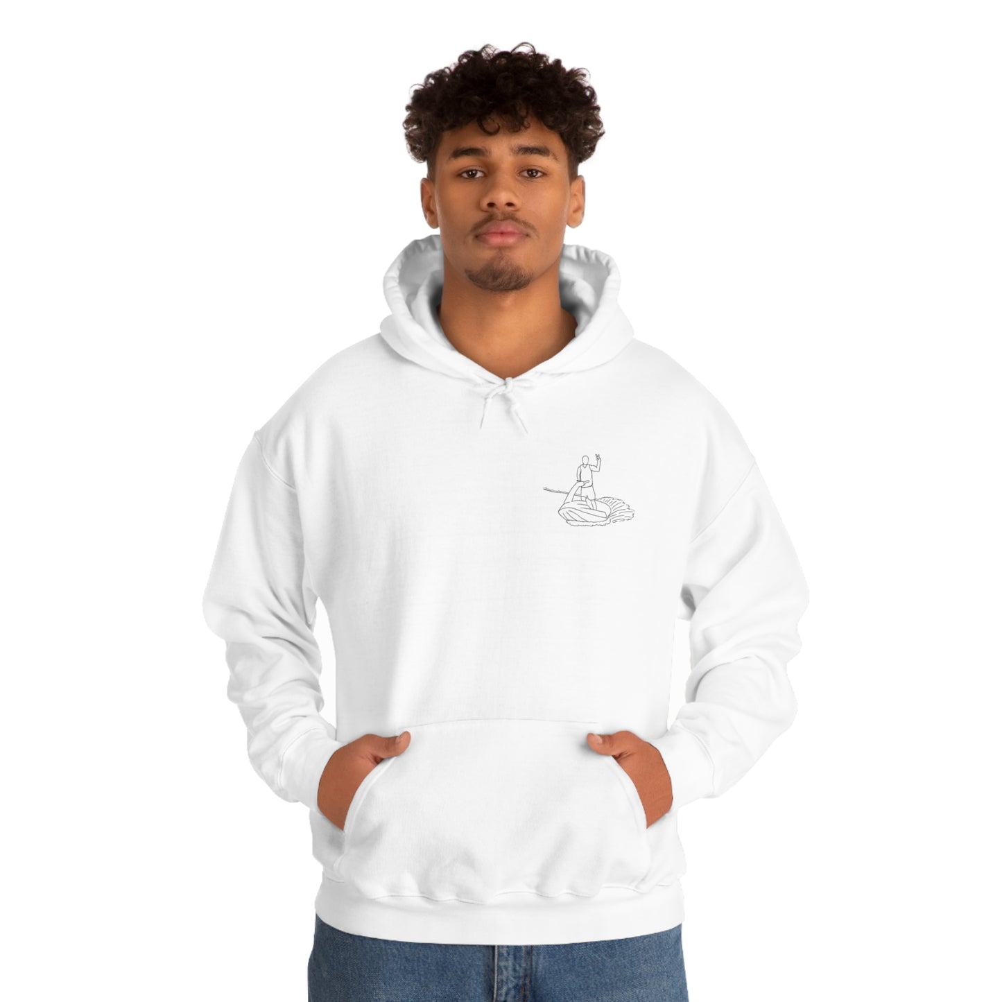 Lac LaBelle, Standup Jetski Peace - Unisex Heavy Blend Hooded Sweatshirt