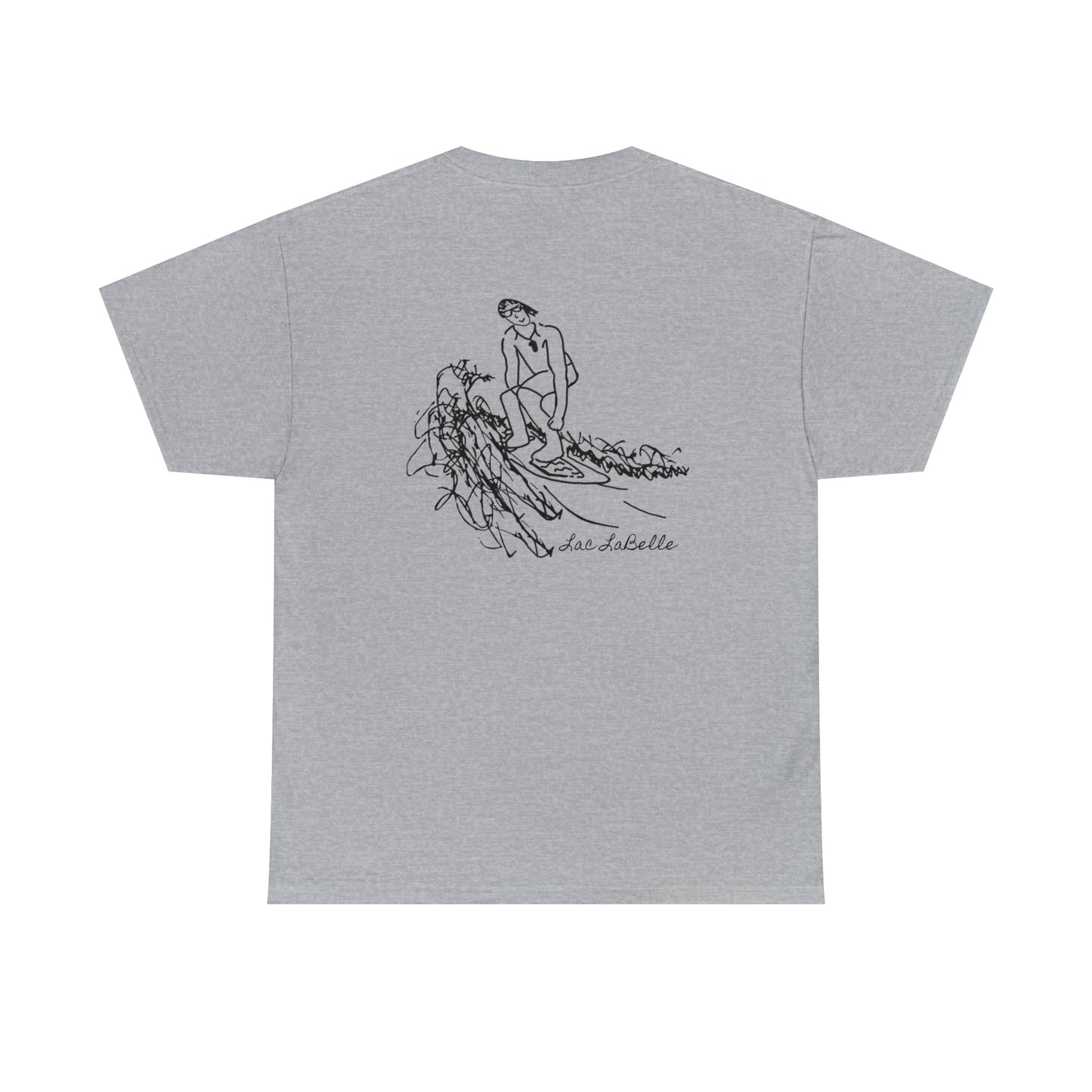 Surf Sketch -Lac LaBelle Unisex Heavyweight Short Sleeve Tee