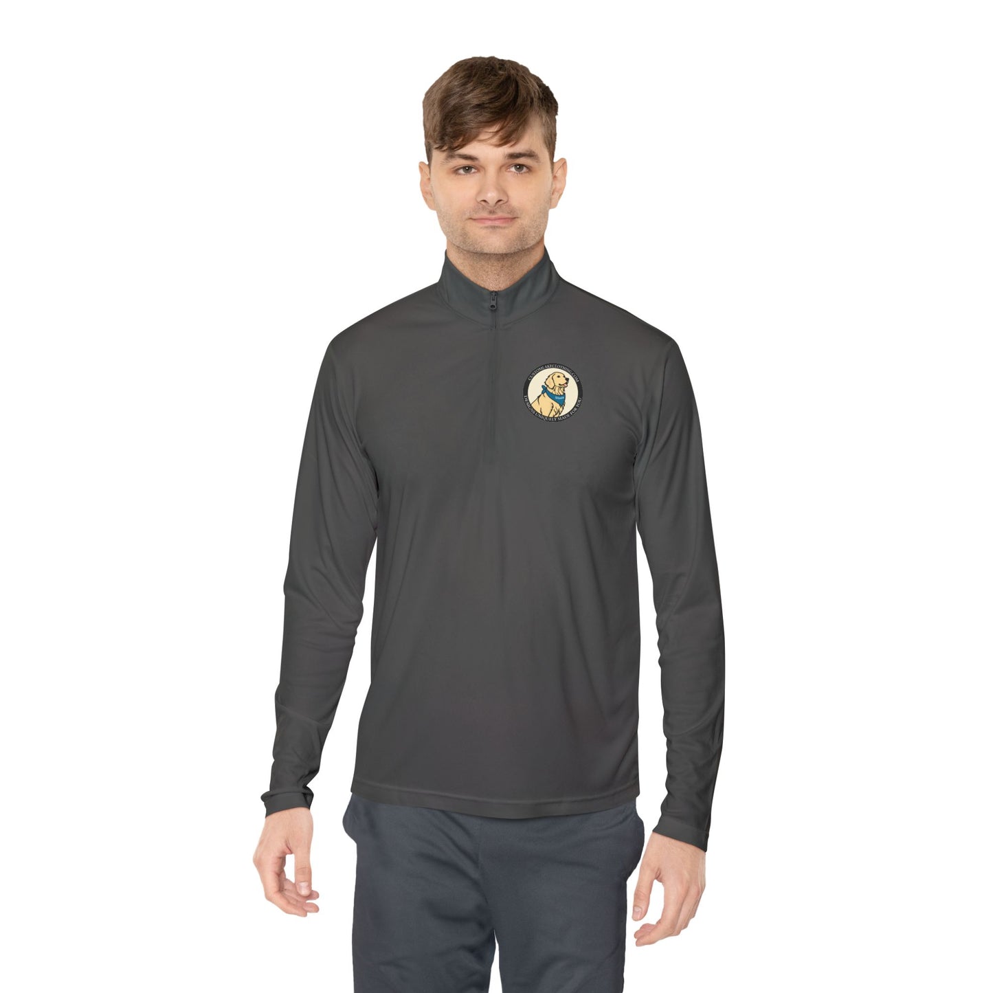 Custom Lake Clothing Golden Logo Unisex Quarter-Zip Pullover
