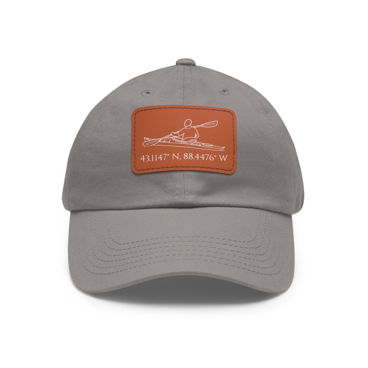 Hat with Leather Patch (Kayak Male Design)