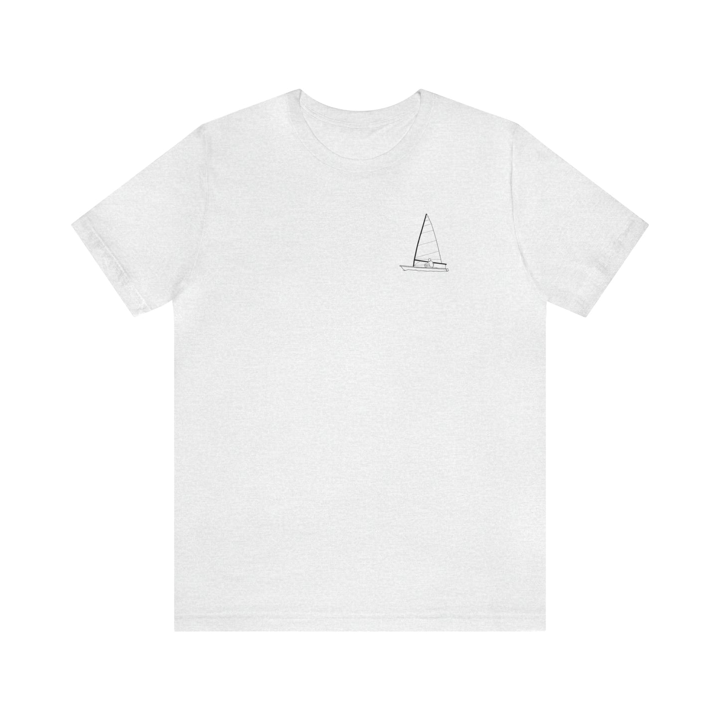 Sailing Patch - Manitowish Waters Unisex Lightweight Short Sleeve Tee