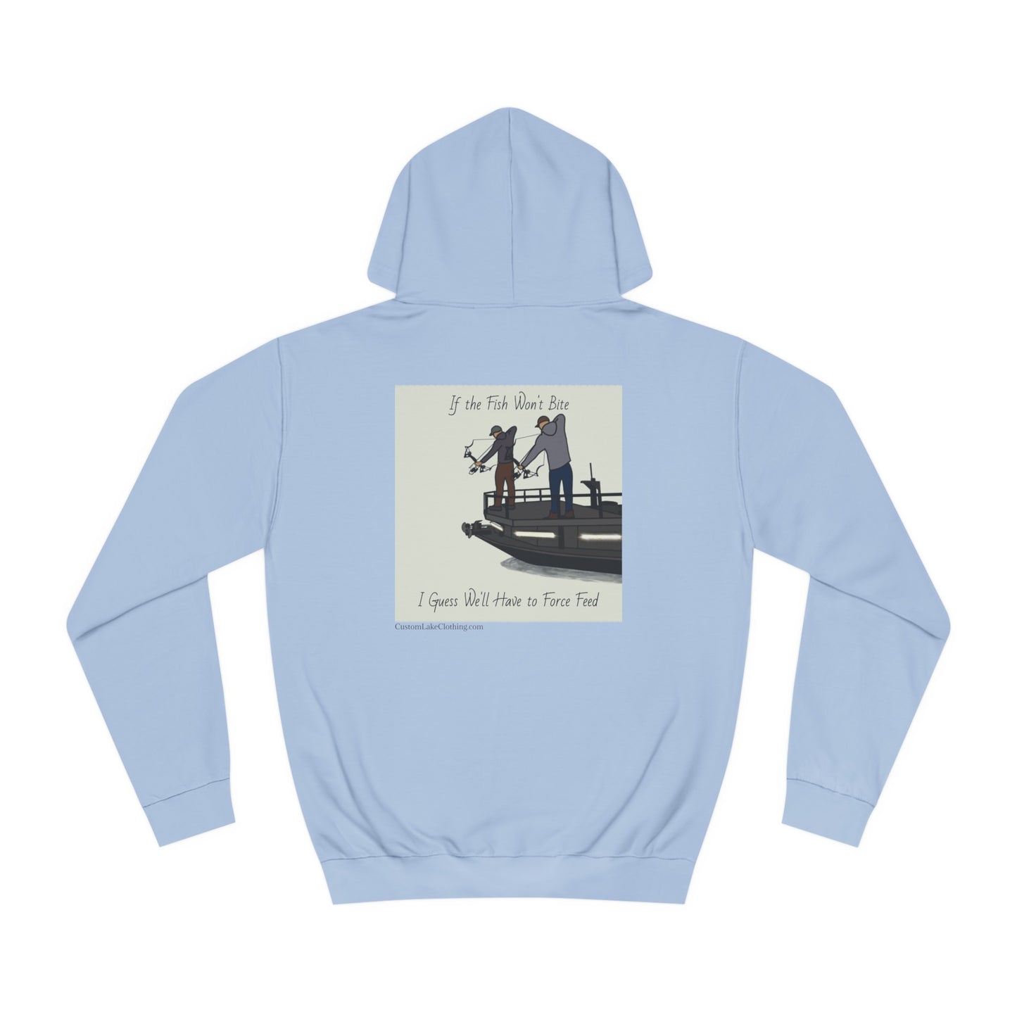 Bow fishing on Okauchee Lake - Medium Weight Hoodie