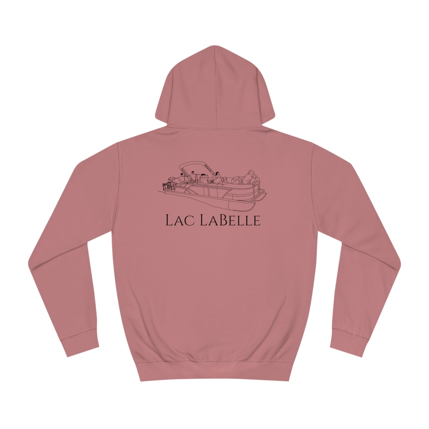 Pontoon Boat Family With Dogs - Lac LaBelle Unisex Hoodie Medium Weight