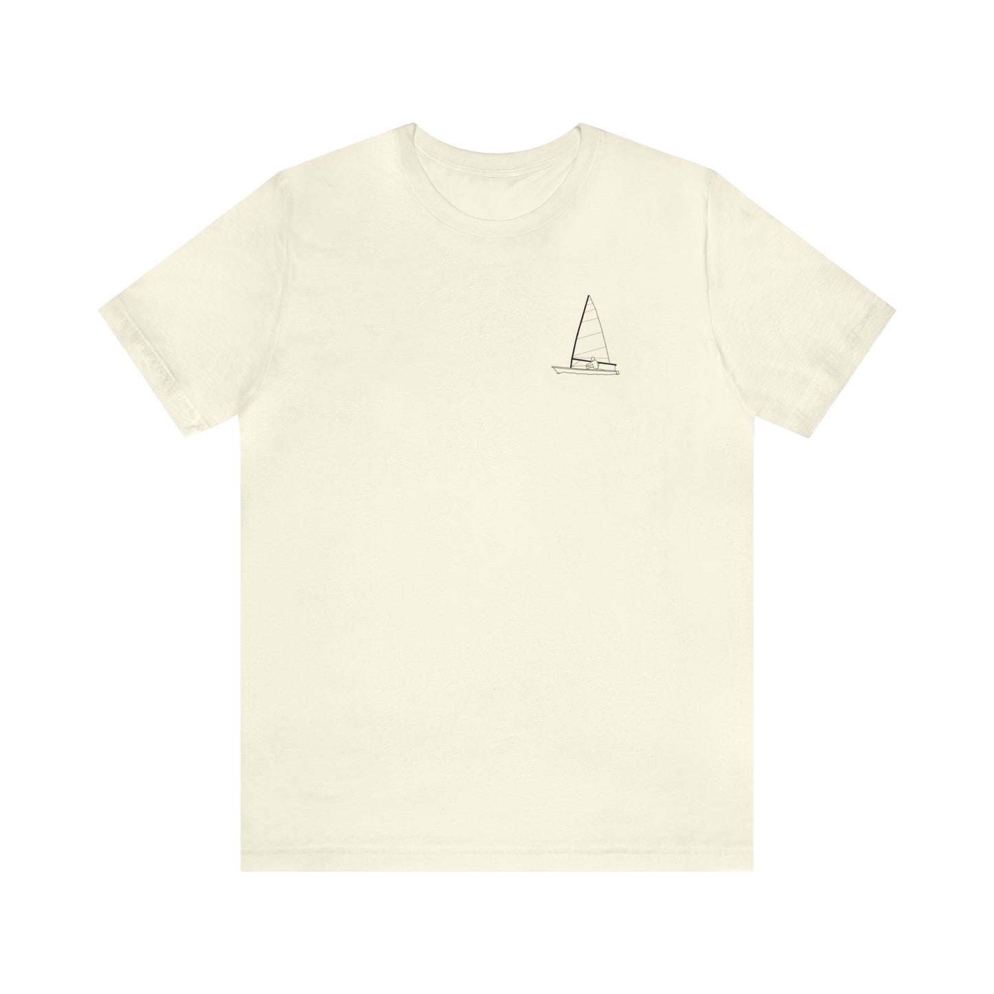 Sailing Patch - Manitowish Waters Unisex Lightweight Short Sleeve Tee