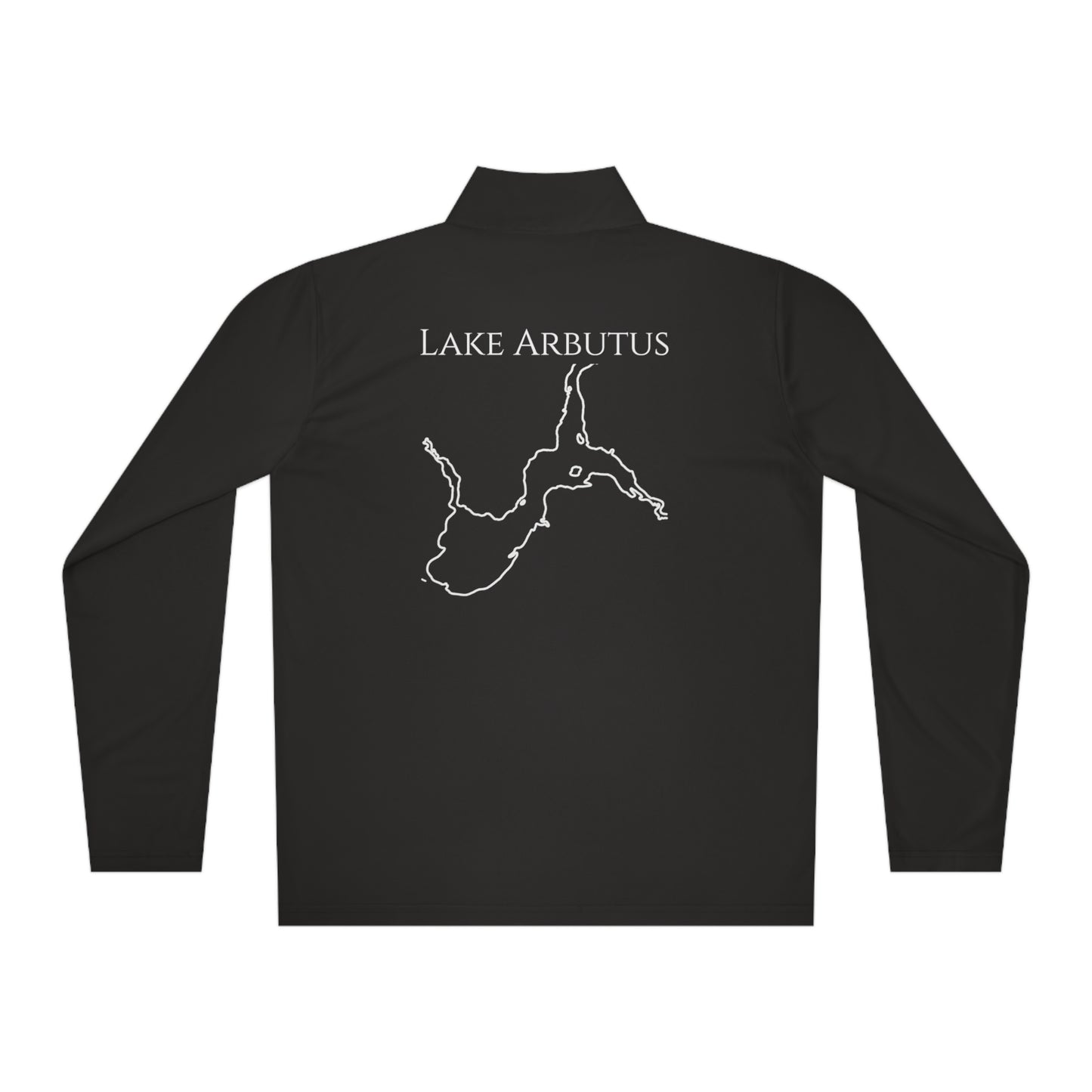 Lake Arbutus Unisex Quarter-Zip - compass rose patch