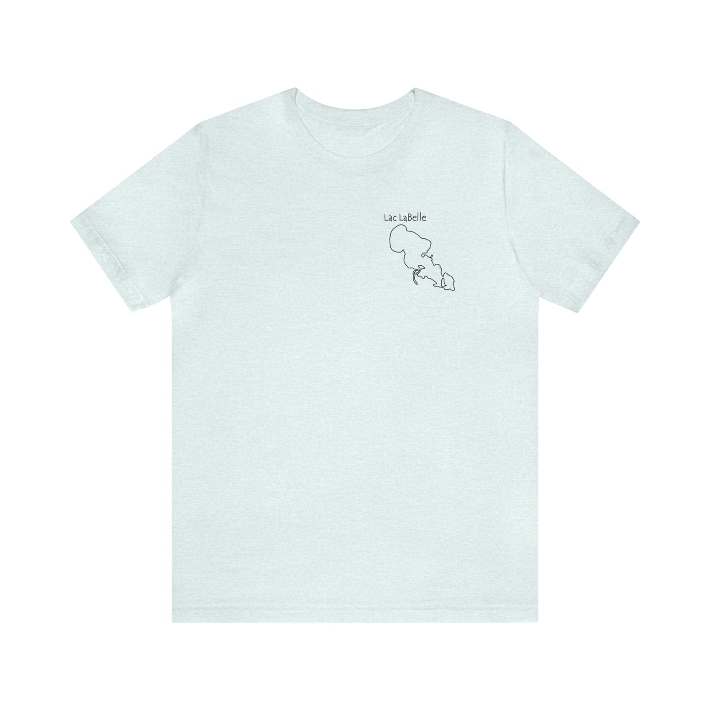 Lac LaBelle, Wakeboard Float Plane - Unisex Lightweight Short Sleeve Tee