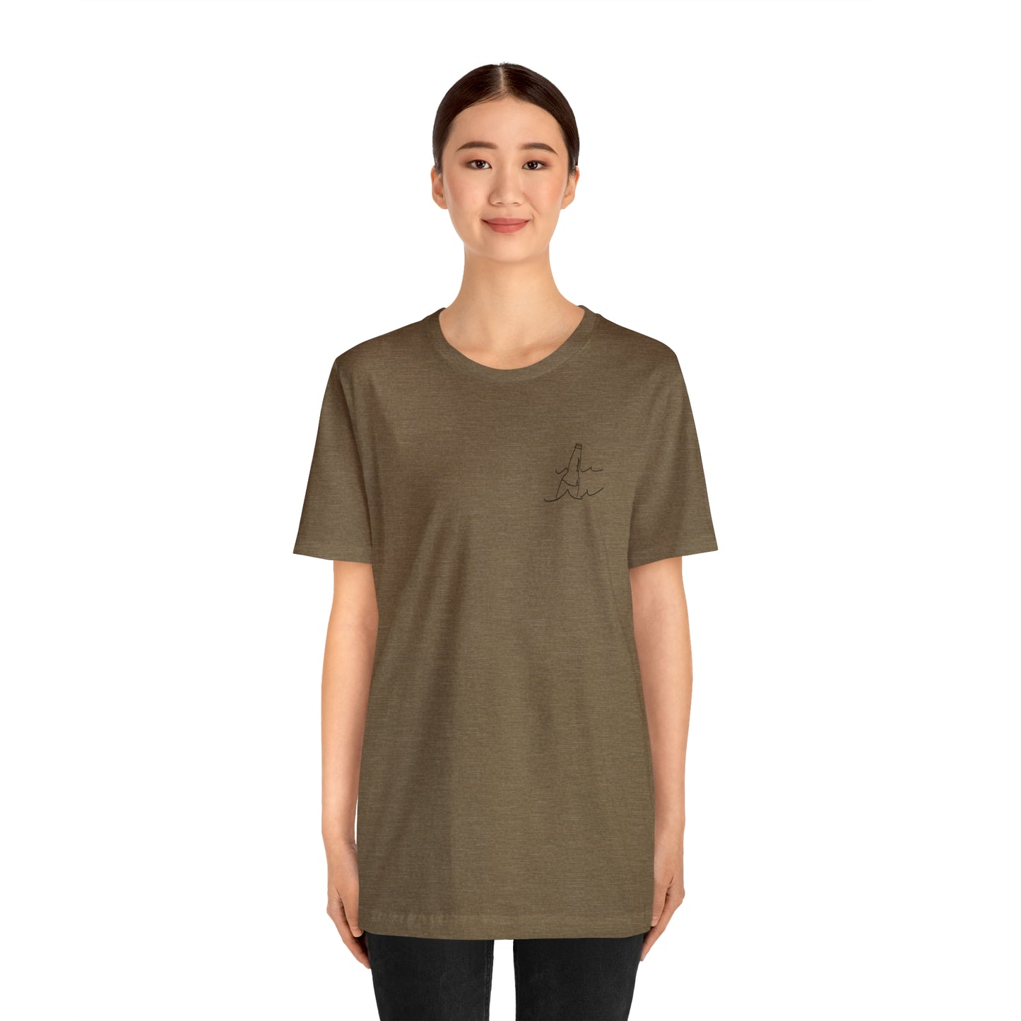 Bottle Patch - lac LaBelle Unisex Lightweight Short Sleeve Tee