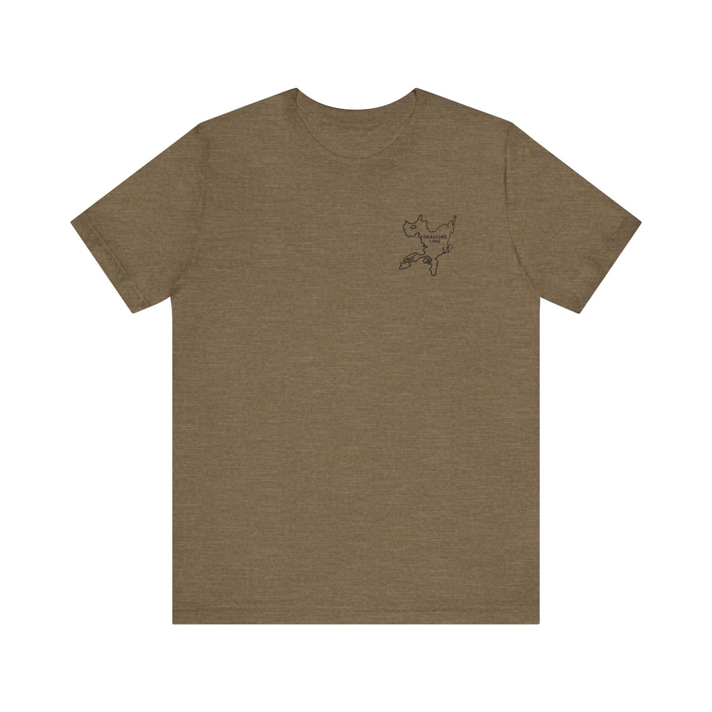 Bow fishing and Okauchee Lake Model - Unisex Lightweight Short Sleeve Tee