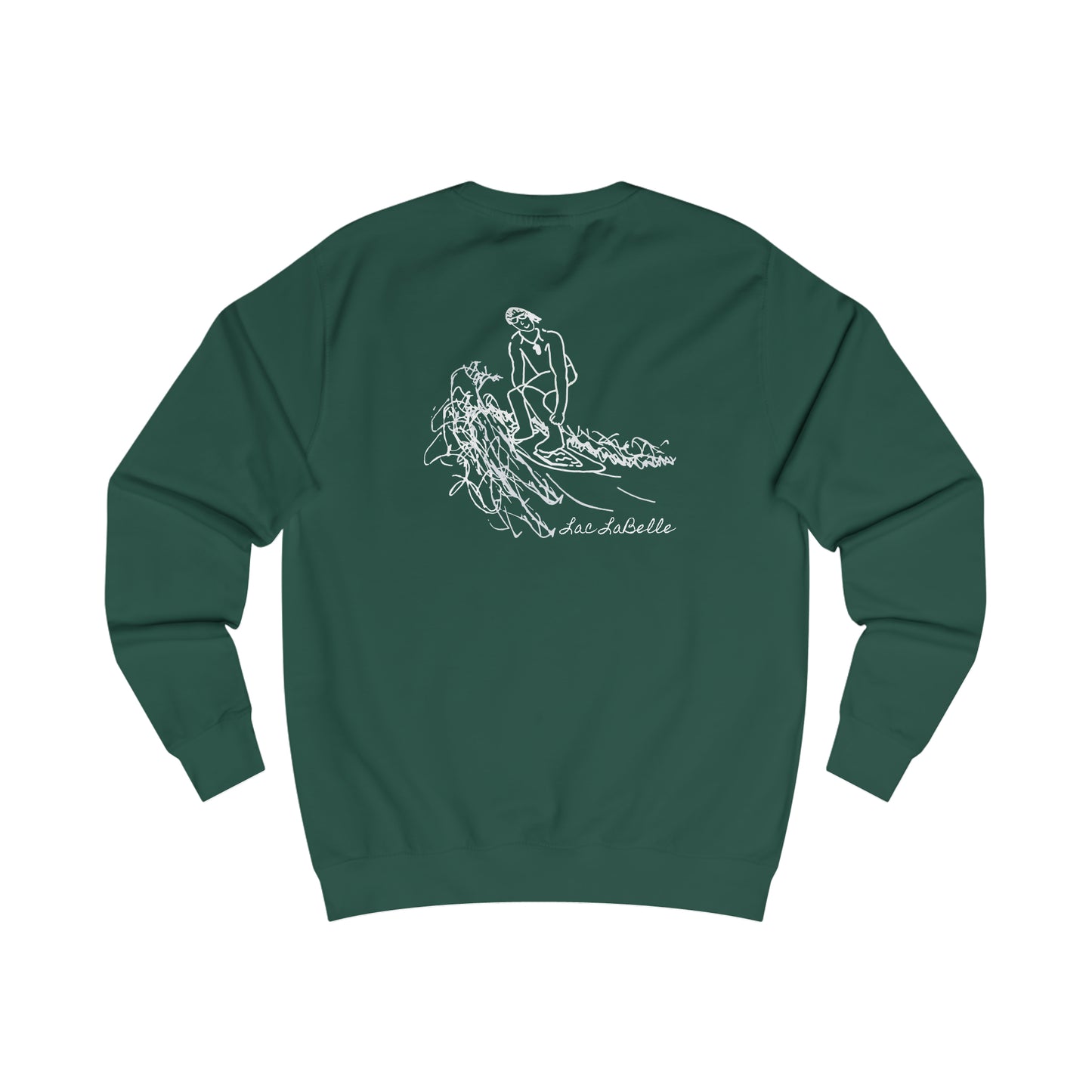 Surf Sketch, Lac LaBelle Men's Crewneck