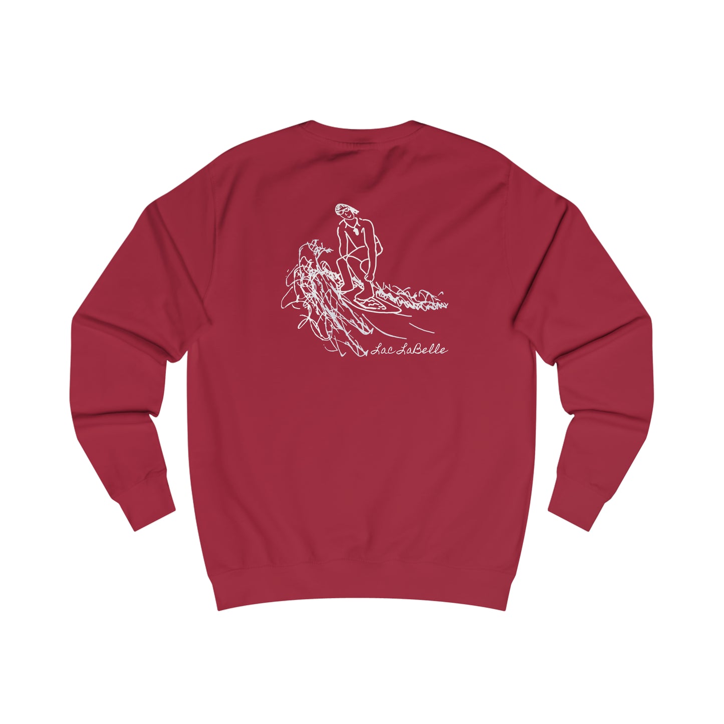 Surf Sketch, Lac LaBelle Men's Crewneck