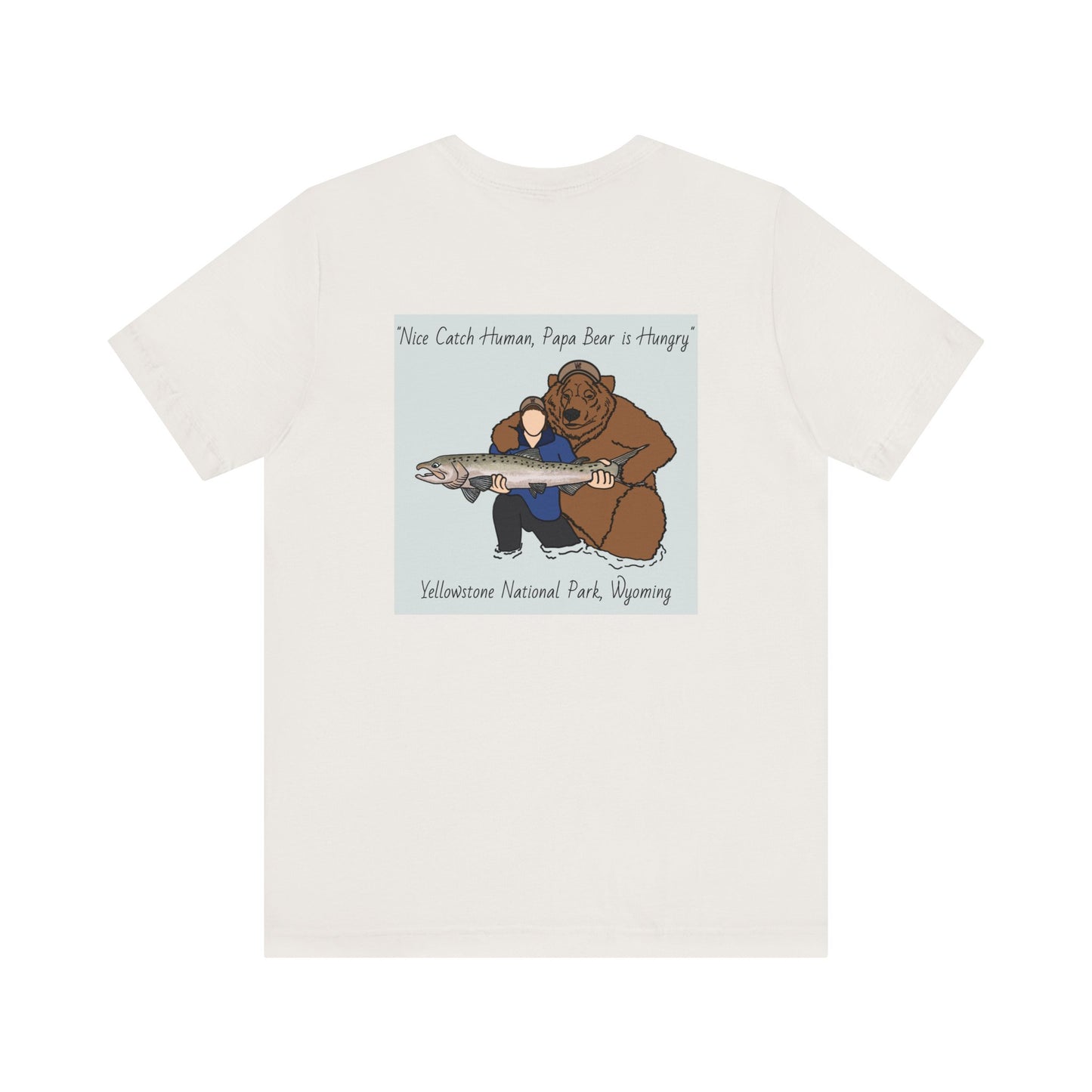 Papa Bear Yellowstone National Park Unisex Lightweight Short Sleeve Tee