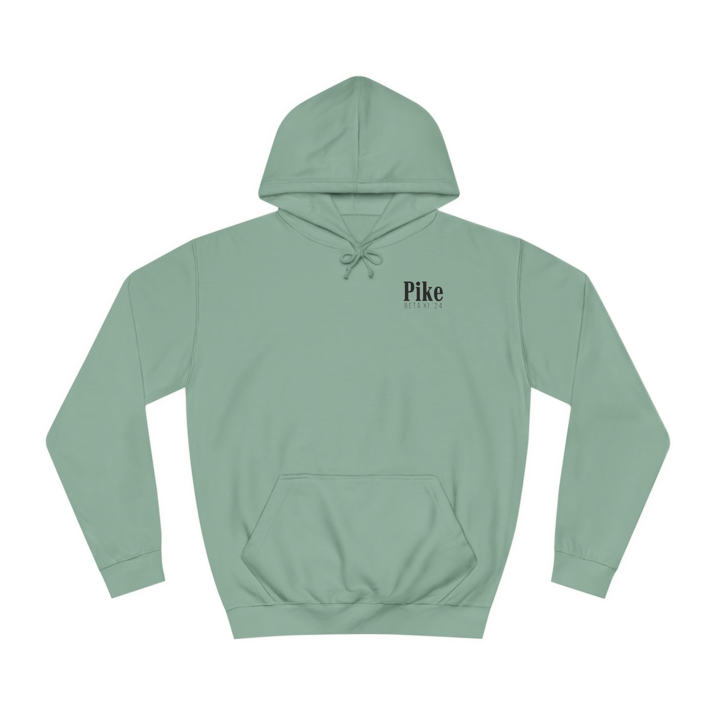 Pike Final Mockup Navy Unisex Hoodie Medium Weight (brown and navy yellow)
