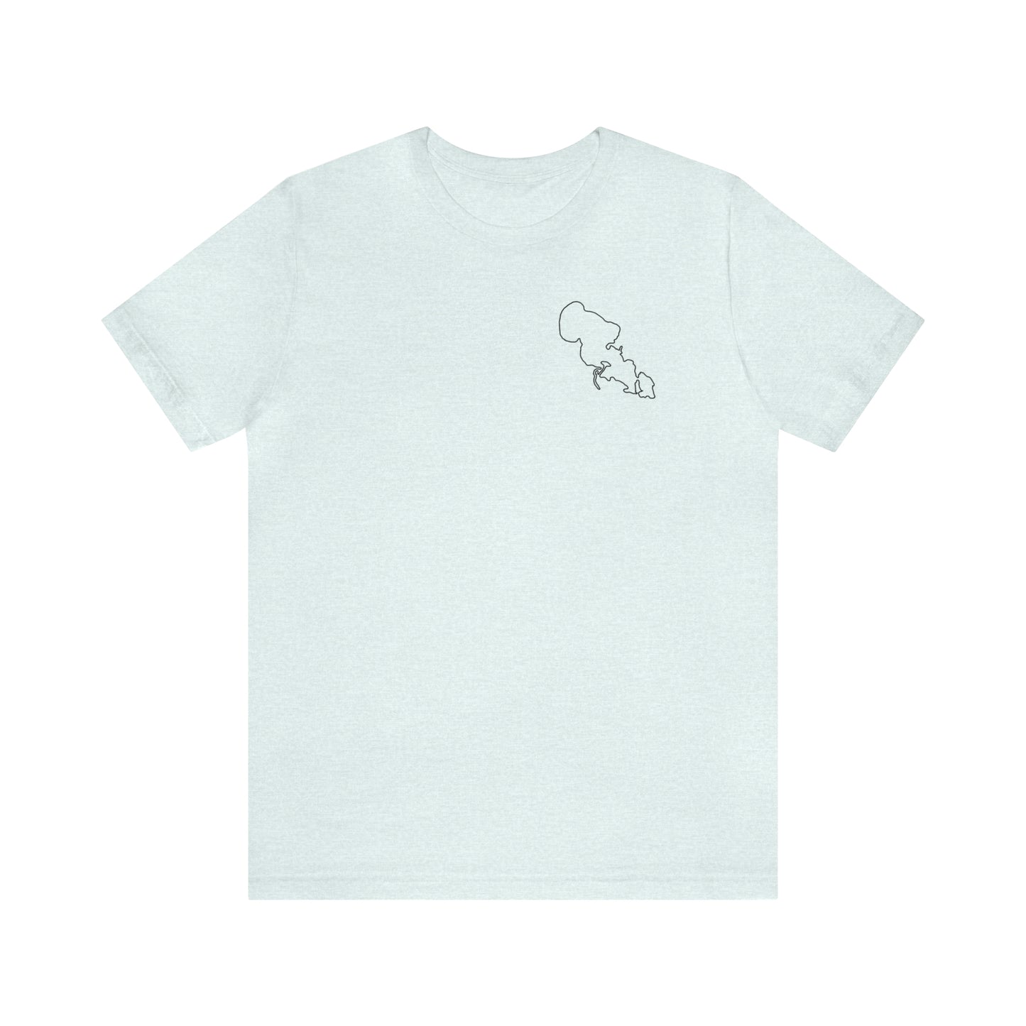 Wisconsin Sailing - Lac LaBelle Unisex Lightweight Short Sleeve Tee