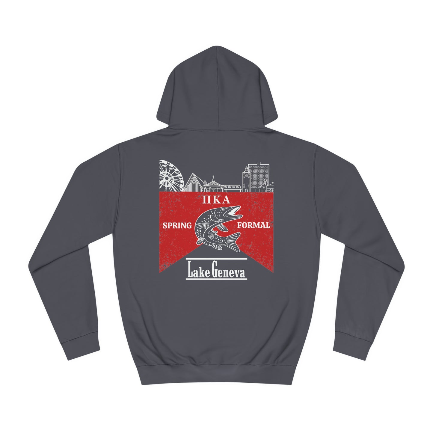 Pike Final Mockup Navy Unisex Hoodie Medium Weight (brown and navy yellow)