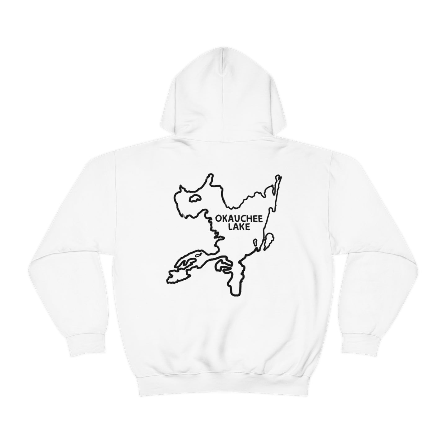 Okauchee Lake, Falling Off Standup Jetski - Unisex Heavy Blend Hooded Sweatshirt