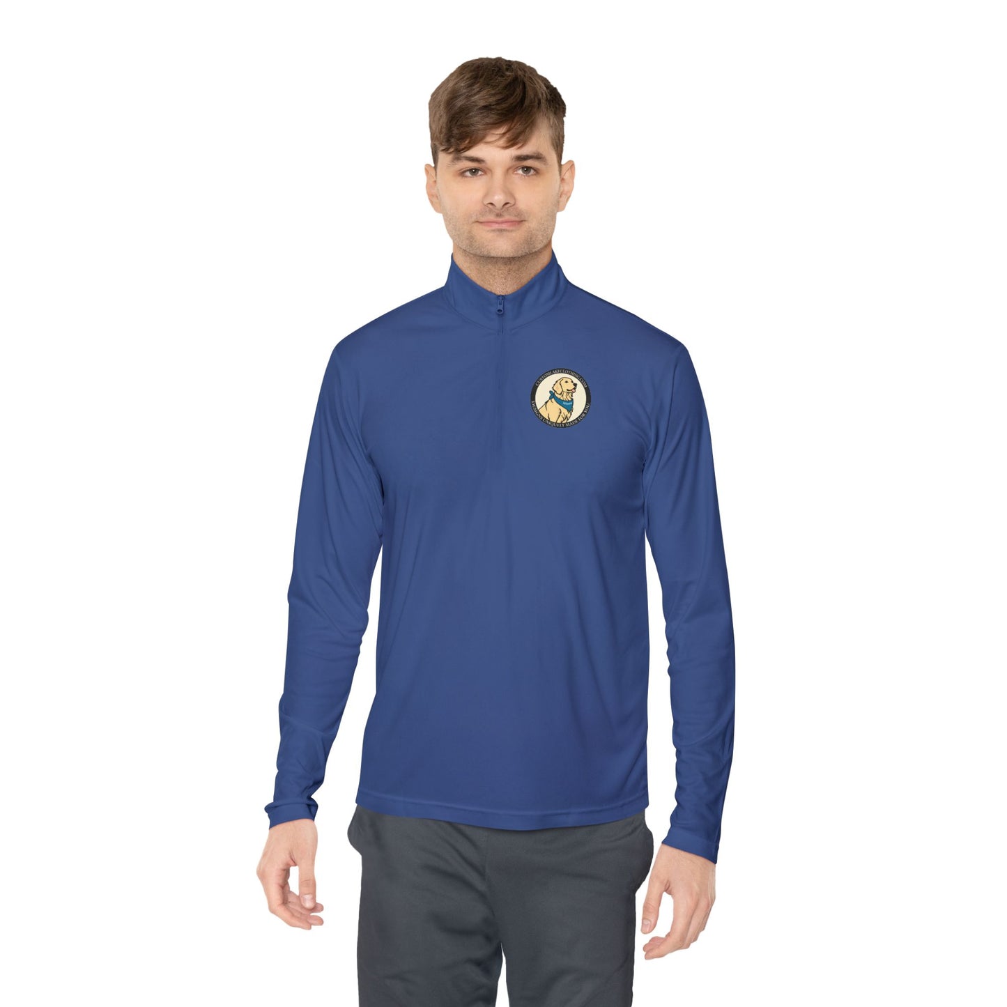 Custom Lake Clothing Golden Logo Unisex Quarter-Zip Pullover