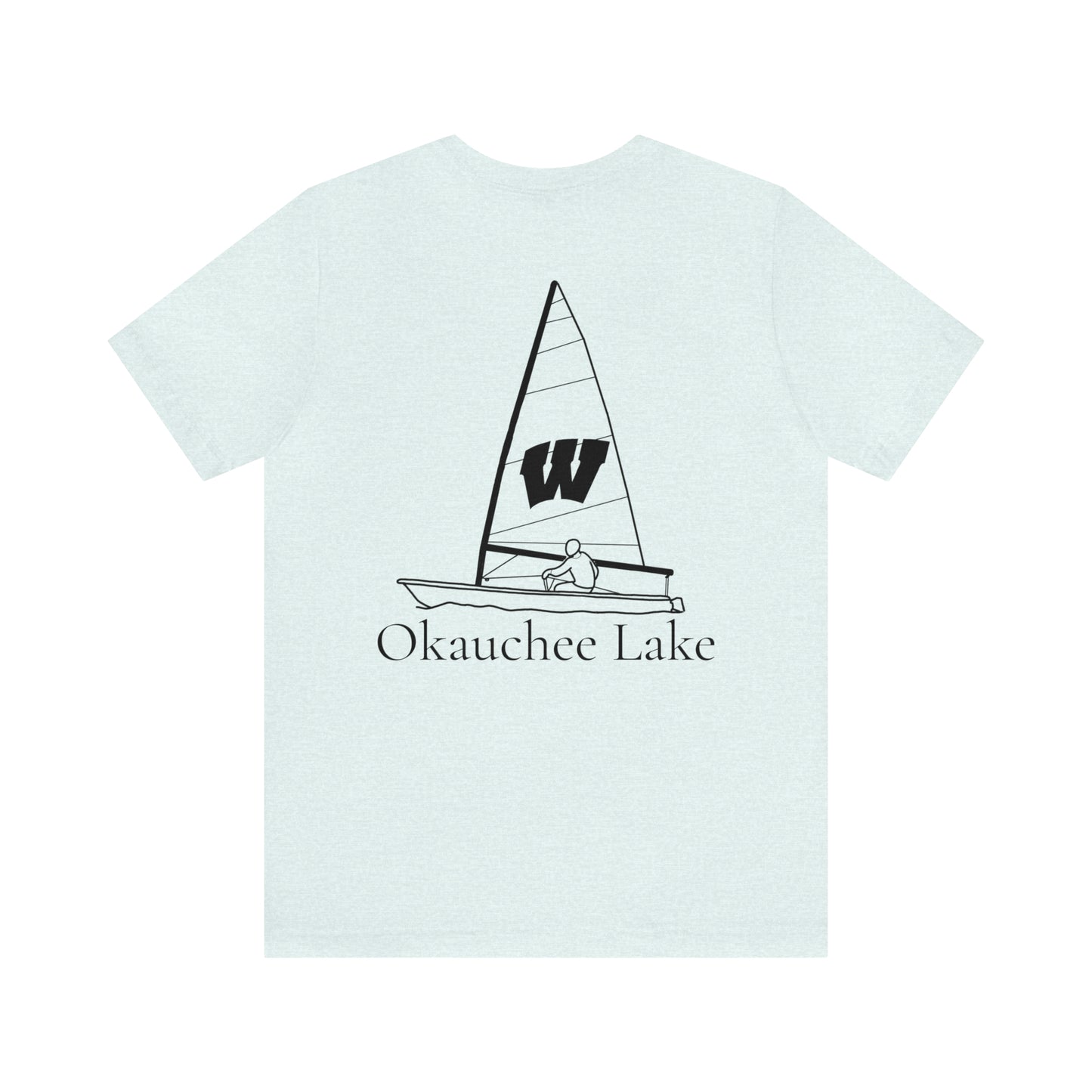 Wisconsin Sailing - Okauchee Lake Unisex Lightweight Short Sleeve Tee