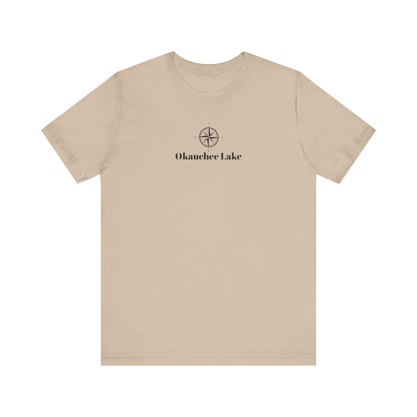 Okauchee Lake Compass Rose Unisex Lightweight Short Sleeve Tee