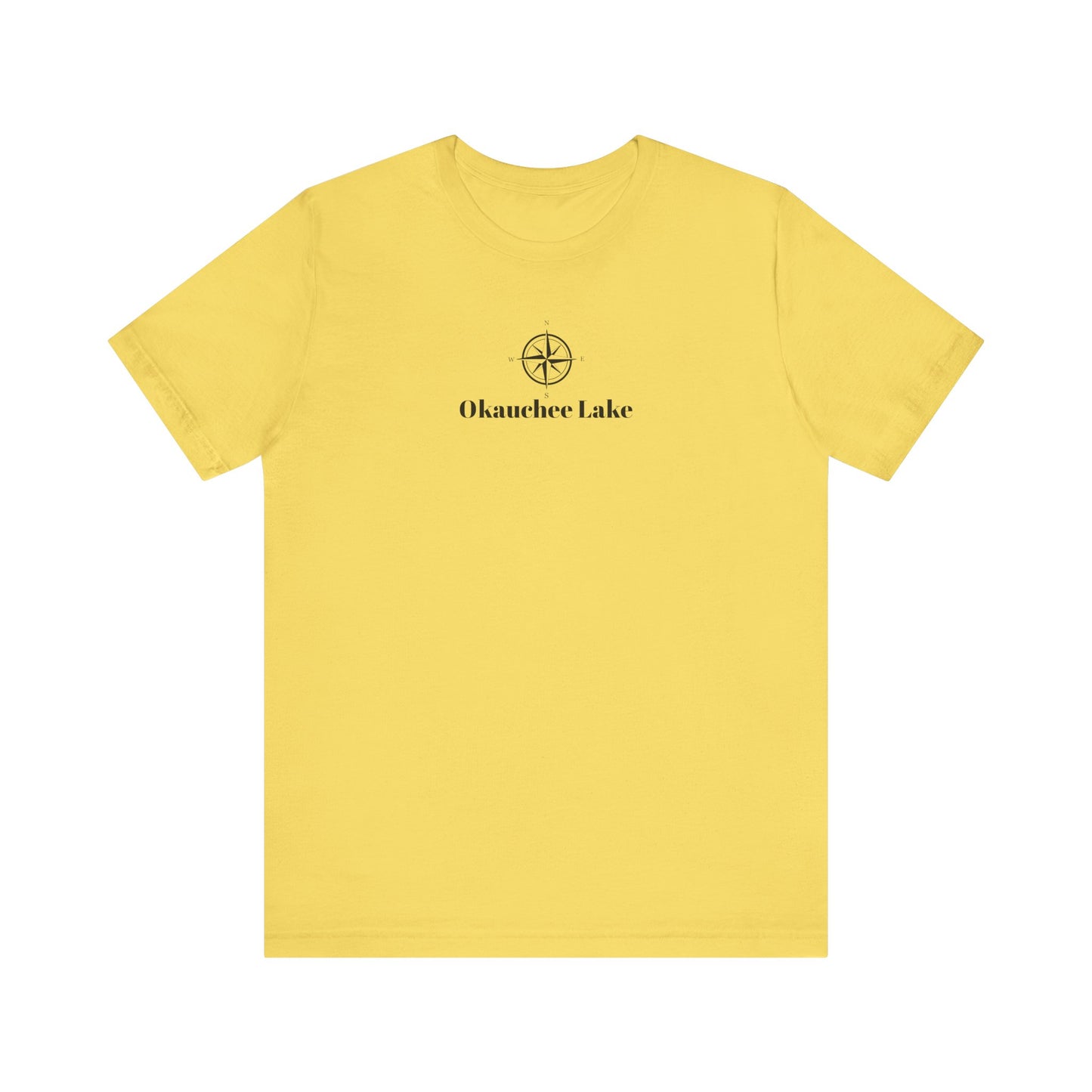 Okauchee Lake Compass Rose Unisex Lightweight Short Sleeve Tee