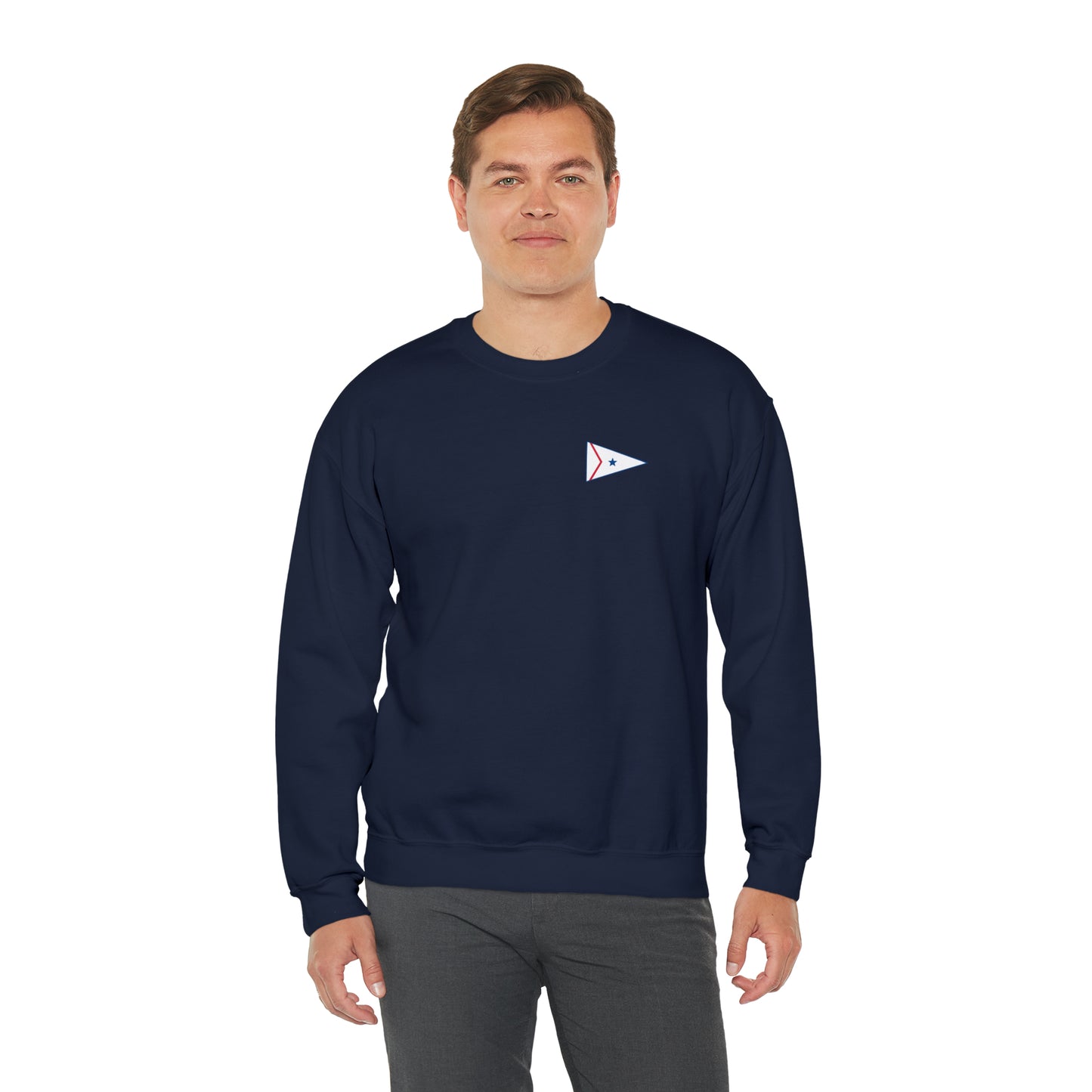 LaBelle Yacht Club Patch Plain Unisex Crewneck Sweatshirt Heavy Blend™