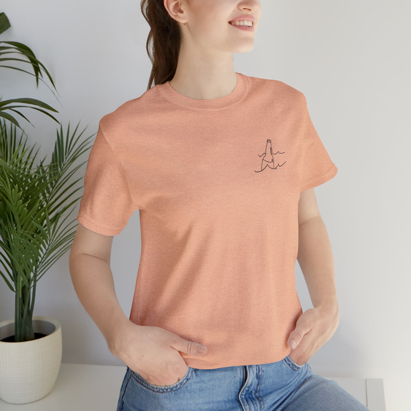 Bottle Patch - lac LaBelle Unisex Lightweight Short Sleeve Tee