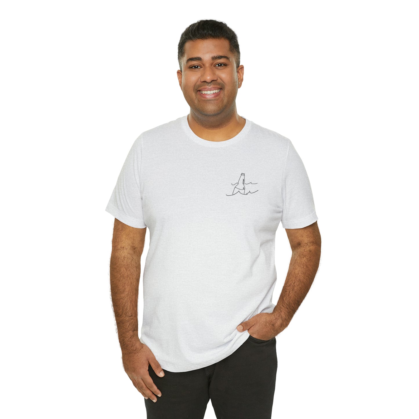 Bottle Patch - lac LaBelle Unisex Lightweight Short Sleeve Tee